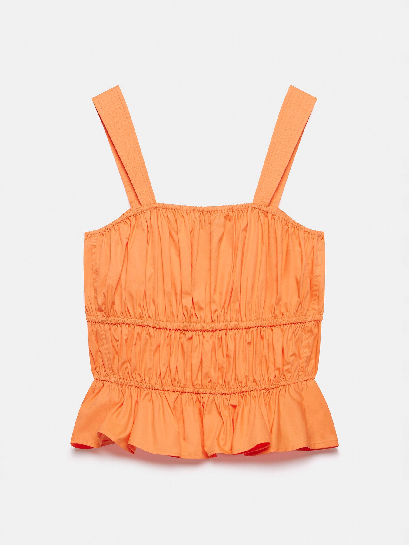 Cotton Ruched Cami Top