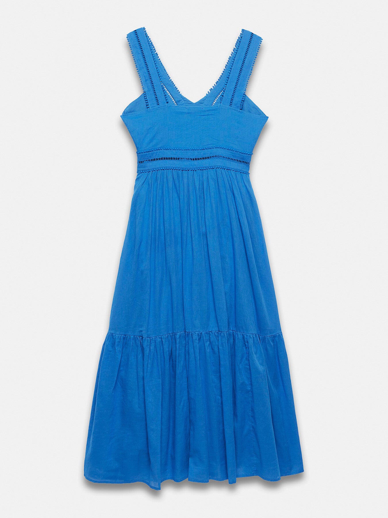 Cotton Pleated Maxi Dress
