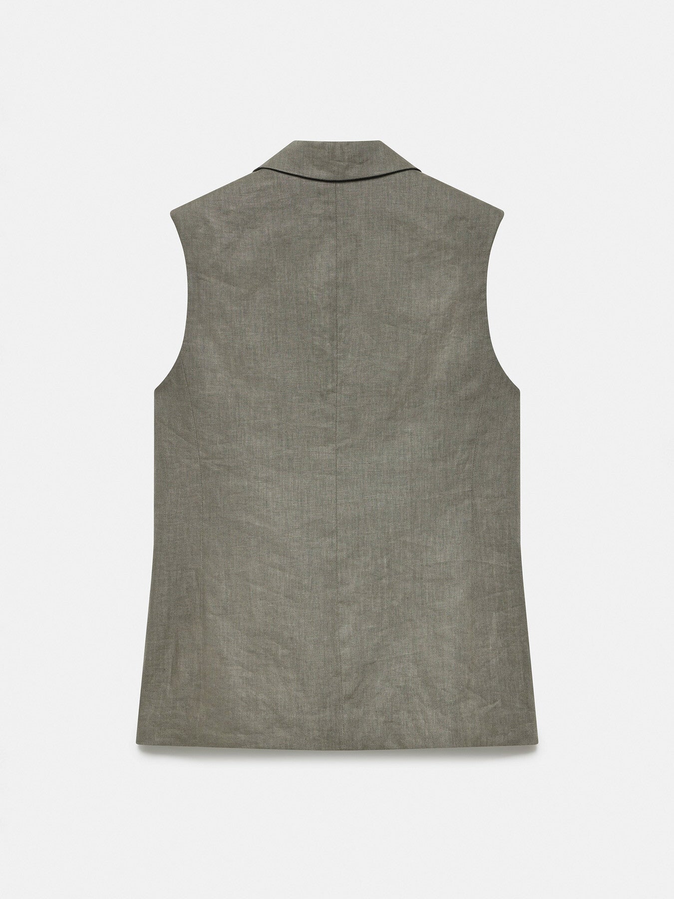 Linen Longline Waistcoat