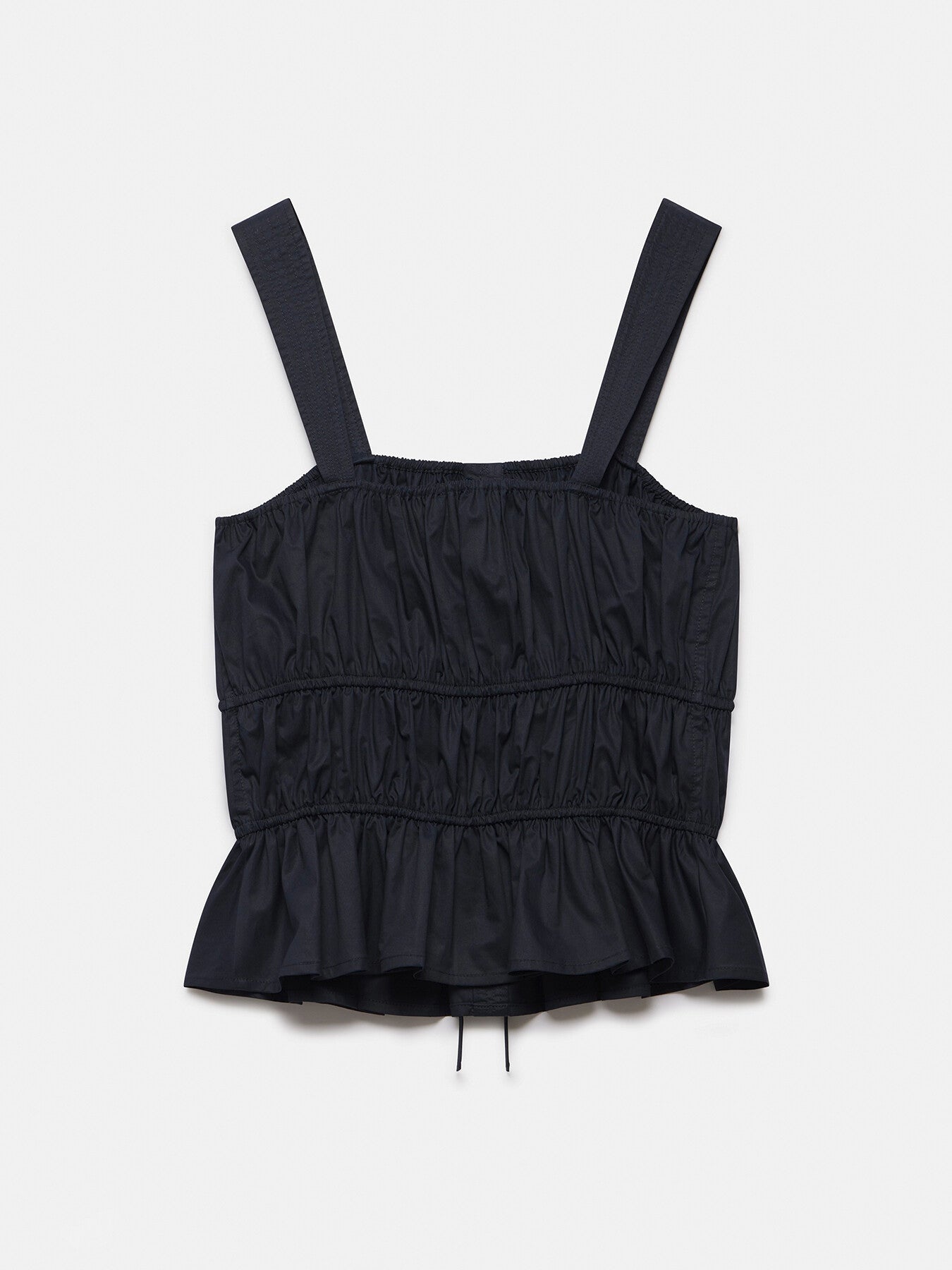 Cotton Ruched Cami Top