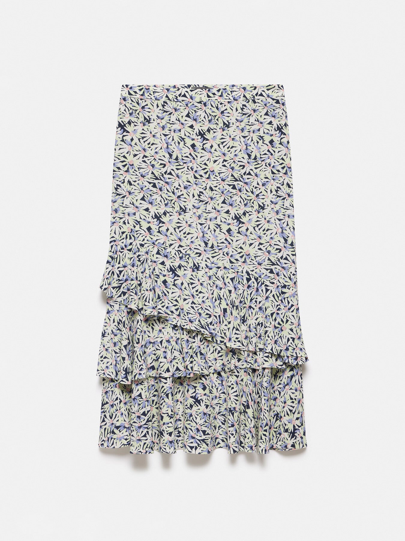 Floral Print Midi Skirt