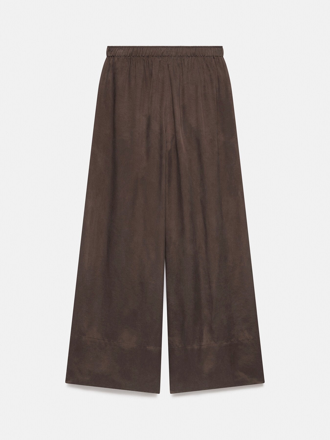 Brown Drawstring Wide Trousers