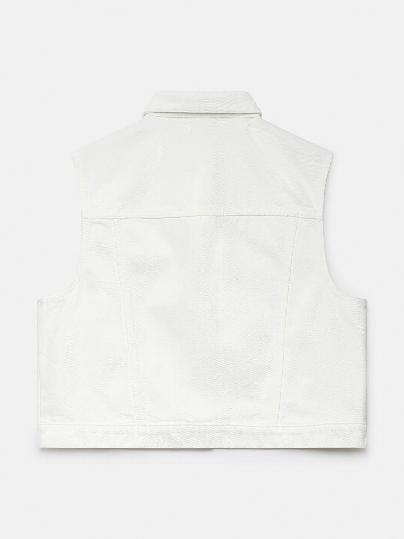 Cream Denim Waistcoat