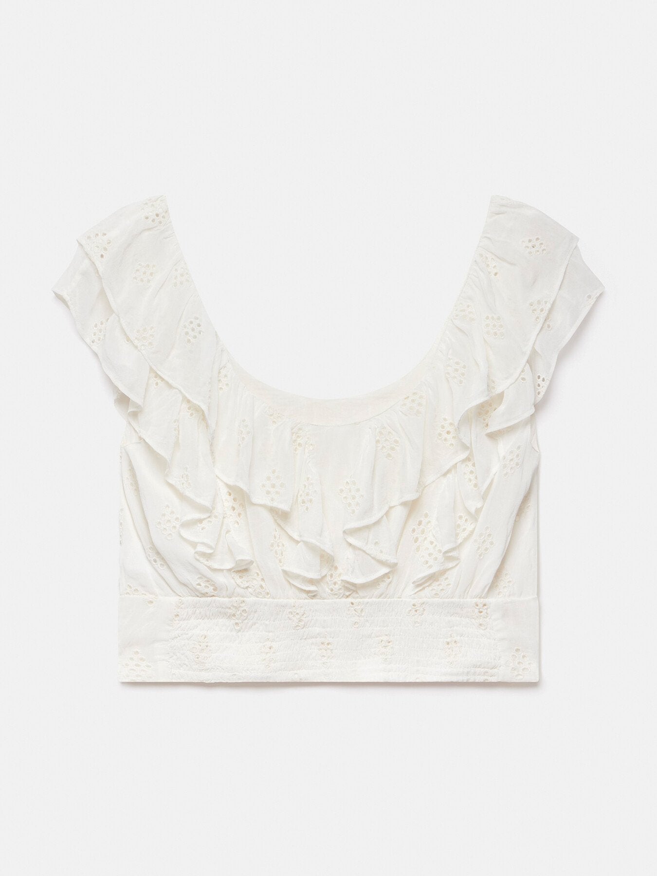 Broderie Crop Top