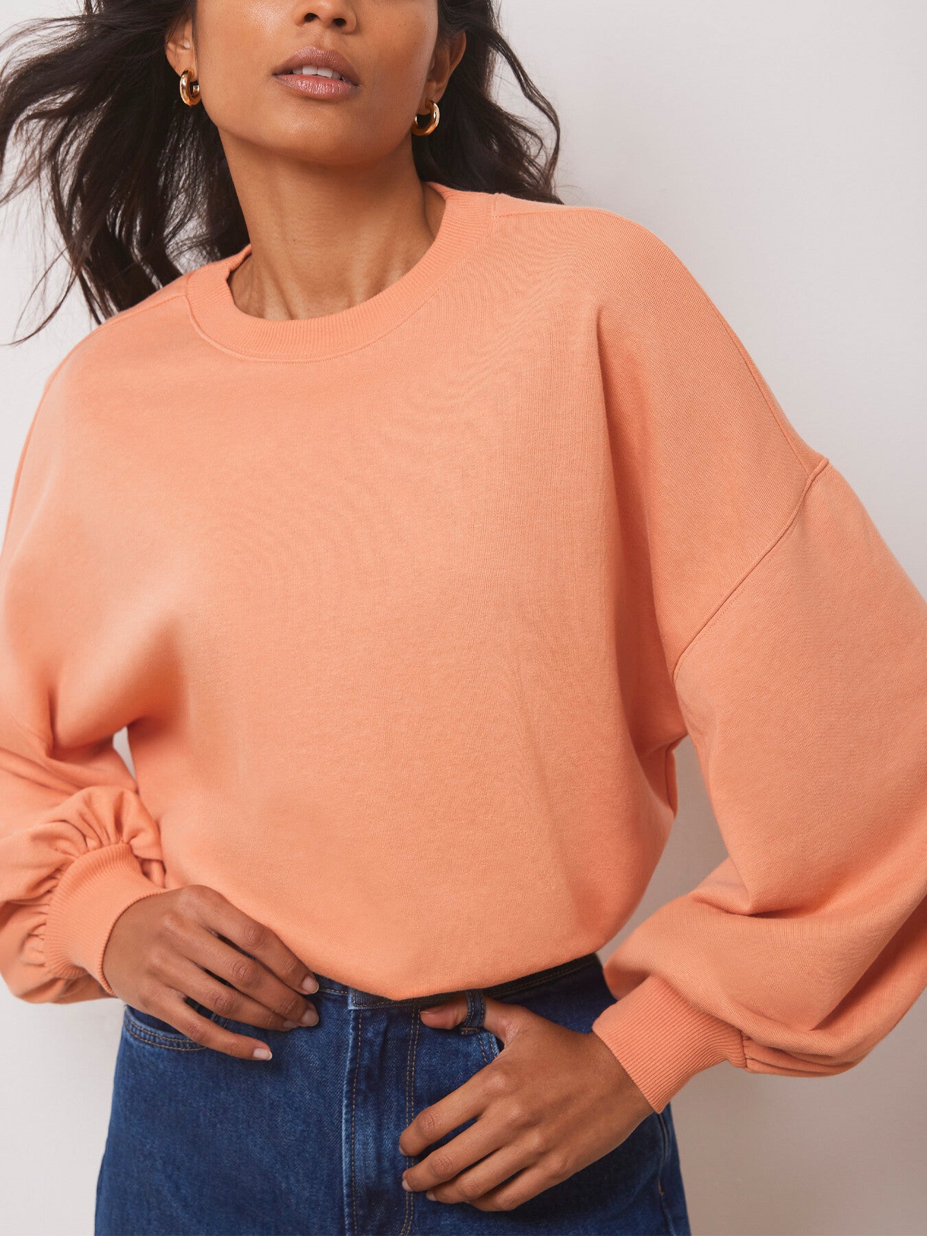 Blouson Cotton Sweatshirt