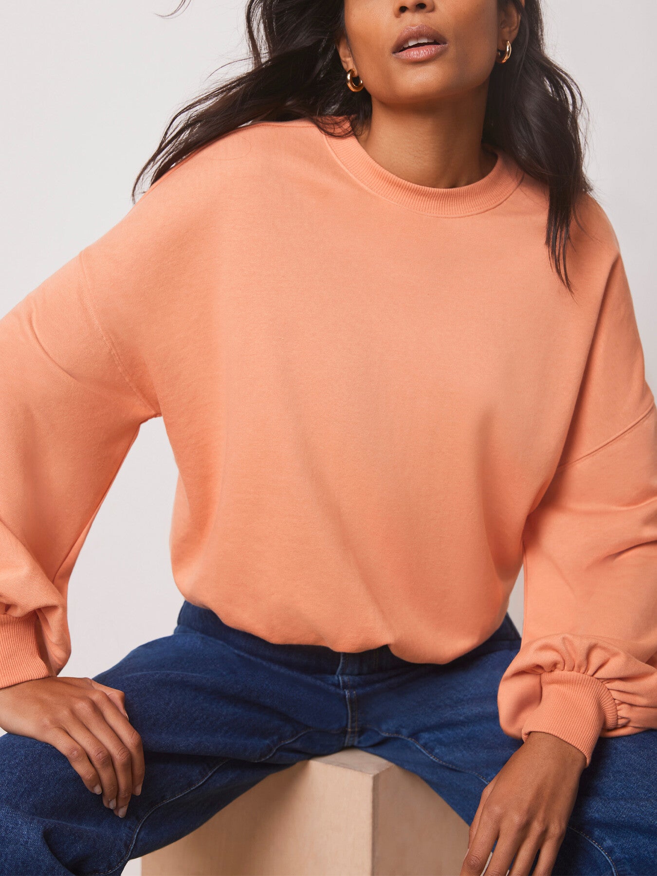 Blouson Cotton Sweatshirt