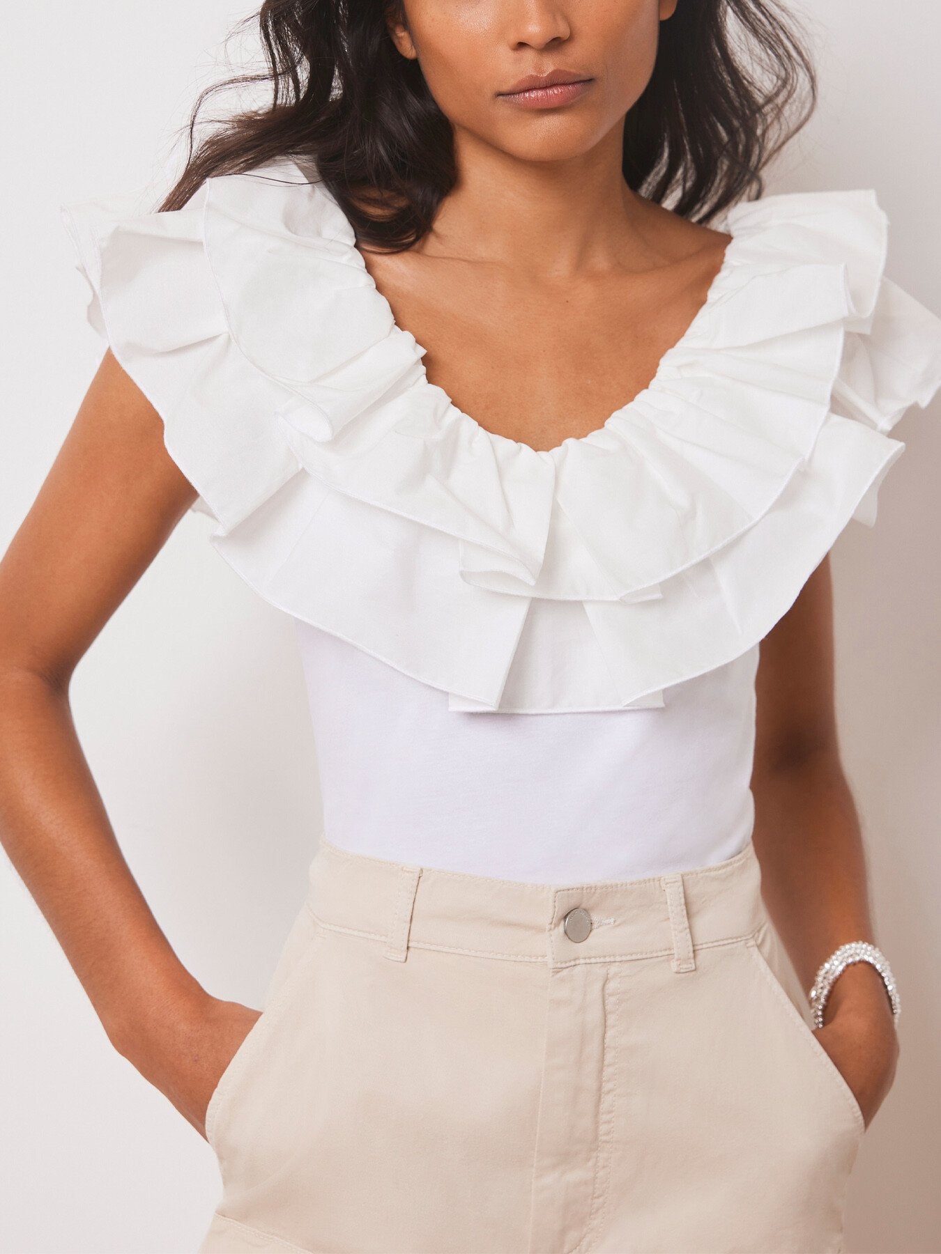 Ruffle Vest Top