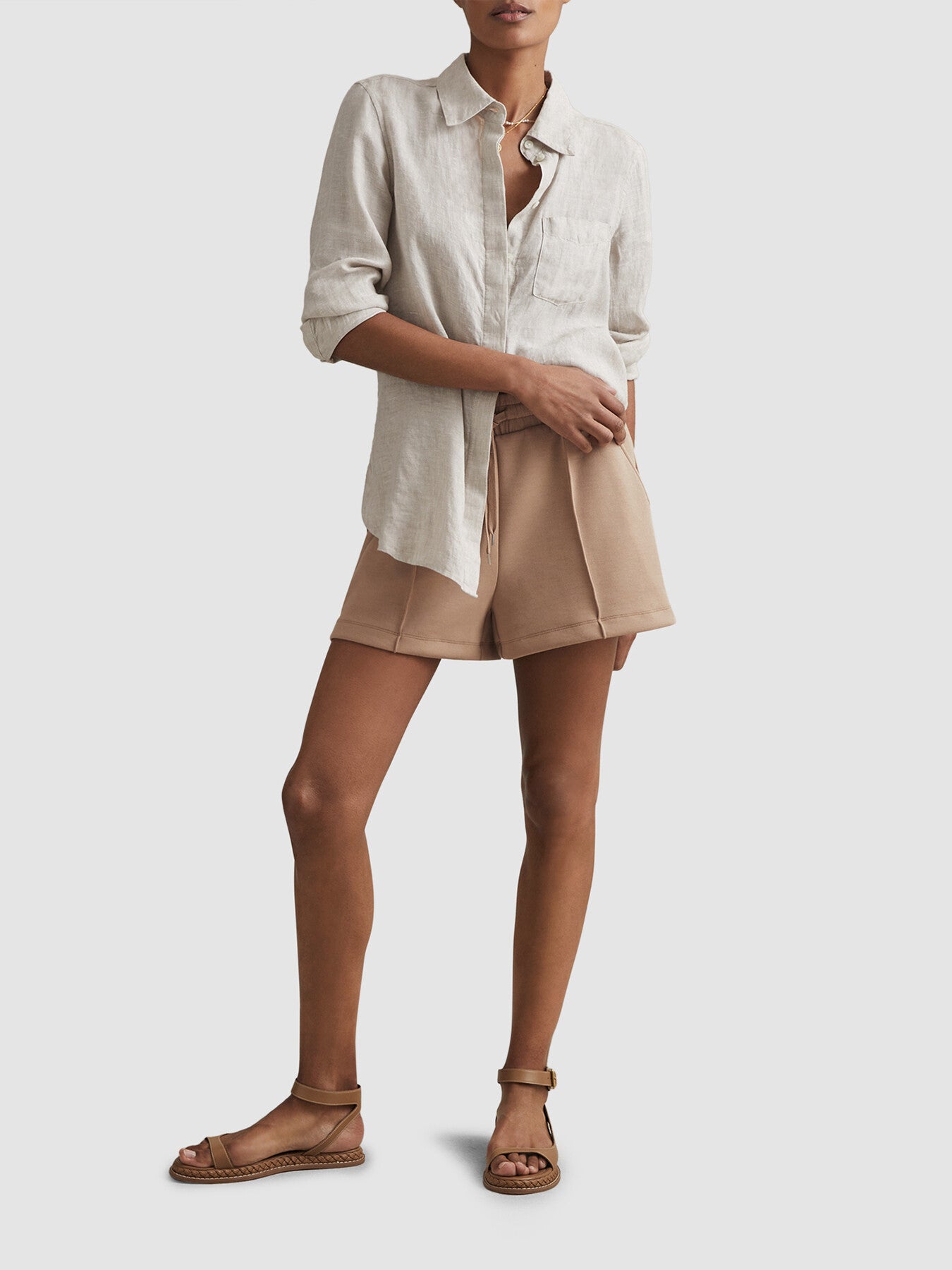 Joanna Modal Blend Drawstring Co-Ord Sweat Shorts