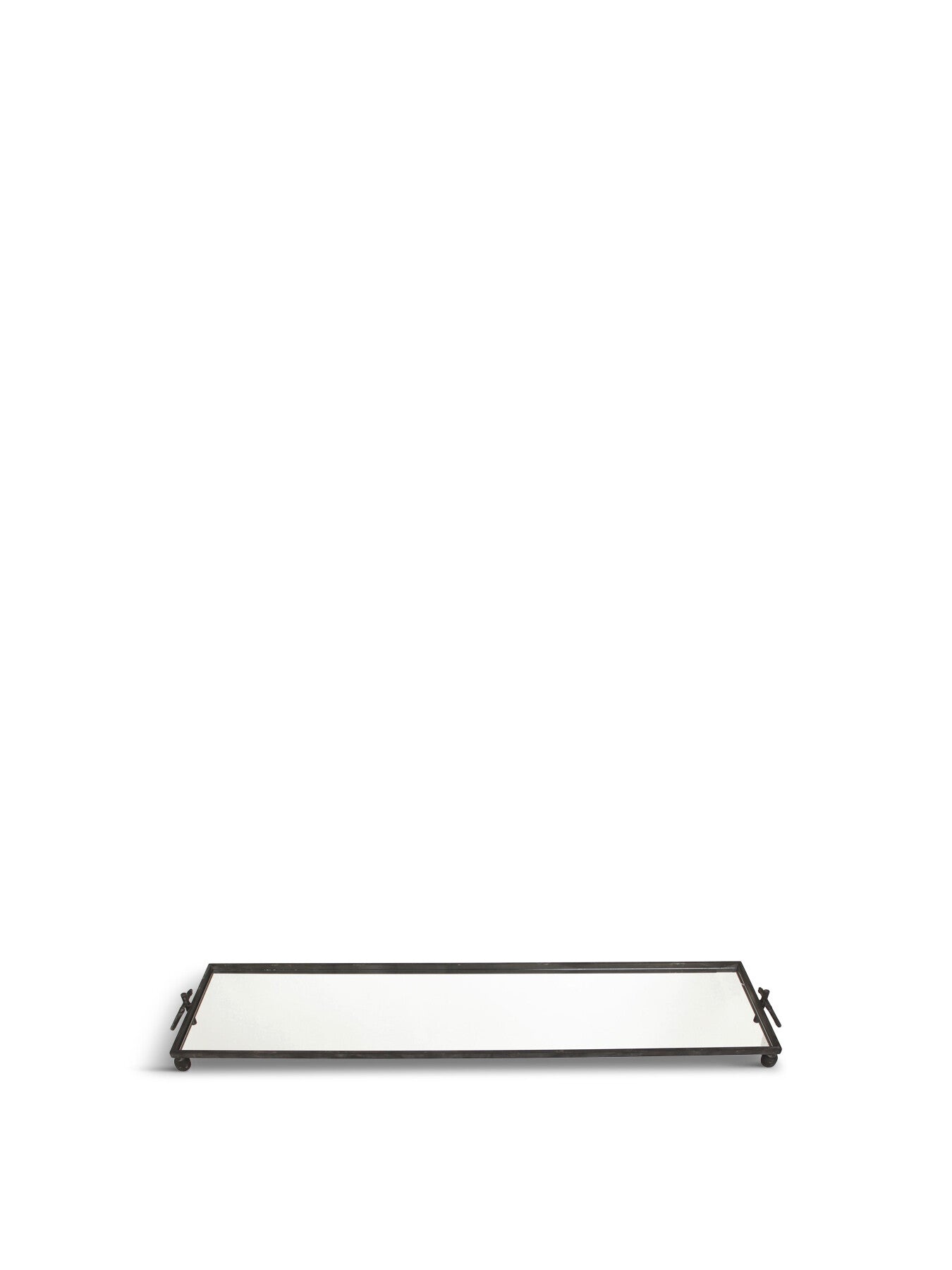 Metal Tray with Mirrored Base, Extra Large 153cm