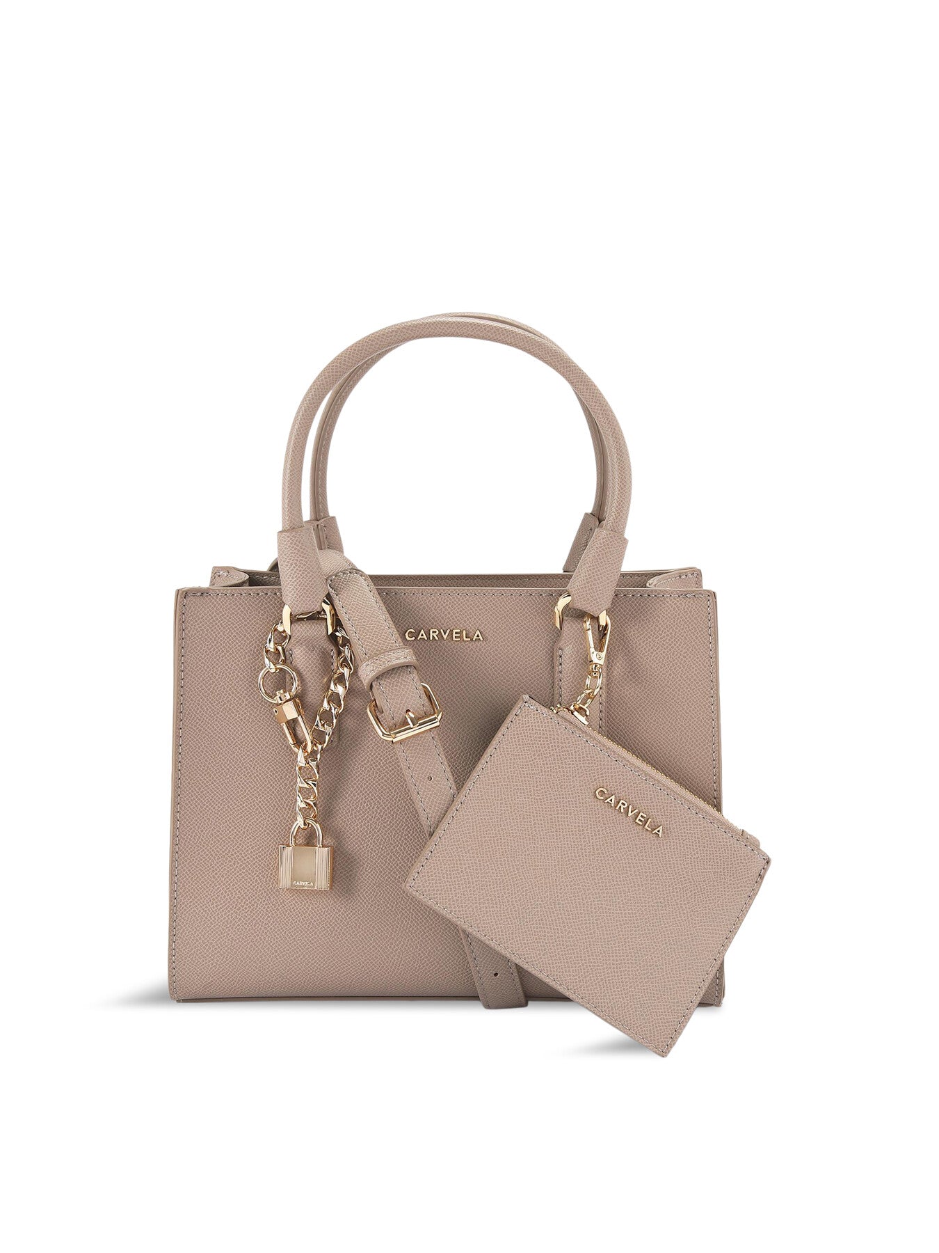Carvela Mini Latte Taupe Crossbody Bag Fenwick1