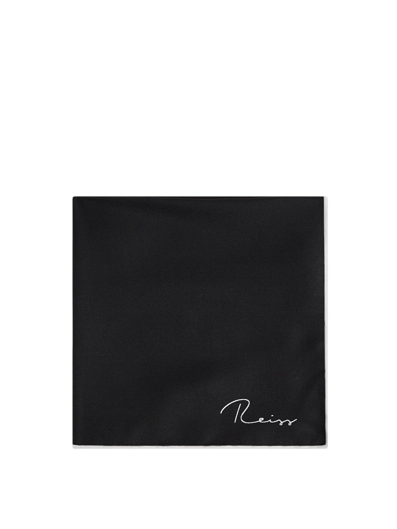 BlackCeremony Plain Silk Pocket Square