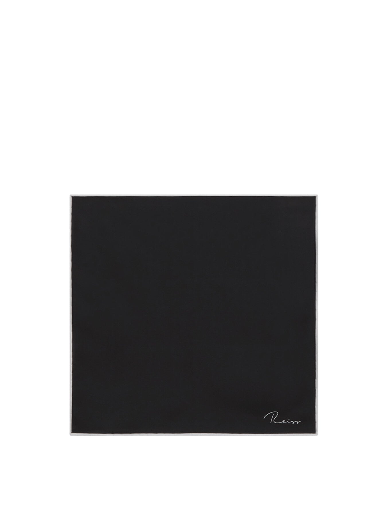 BlackCeremony Plain Silk Pocket Square