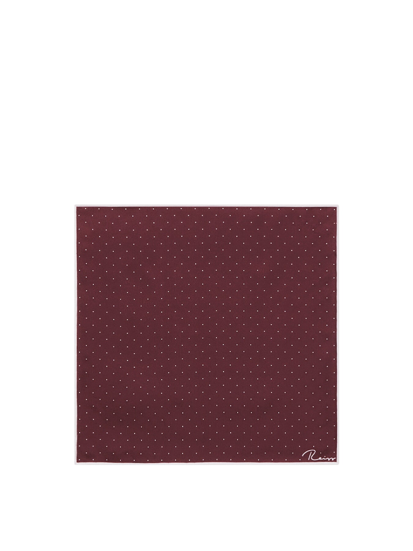 Deep RedLiam Polka Dot Silk Pocket Square