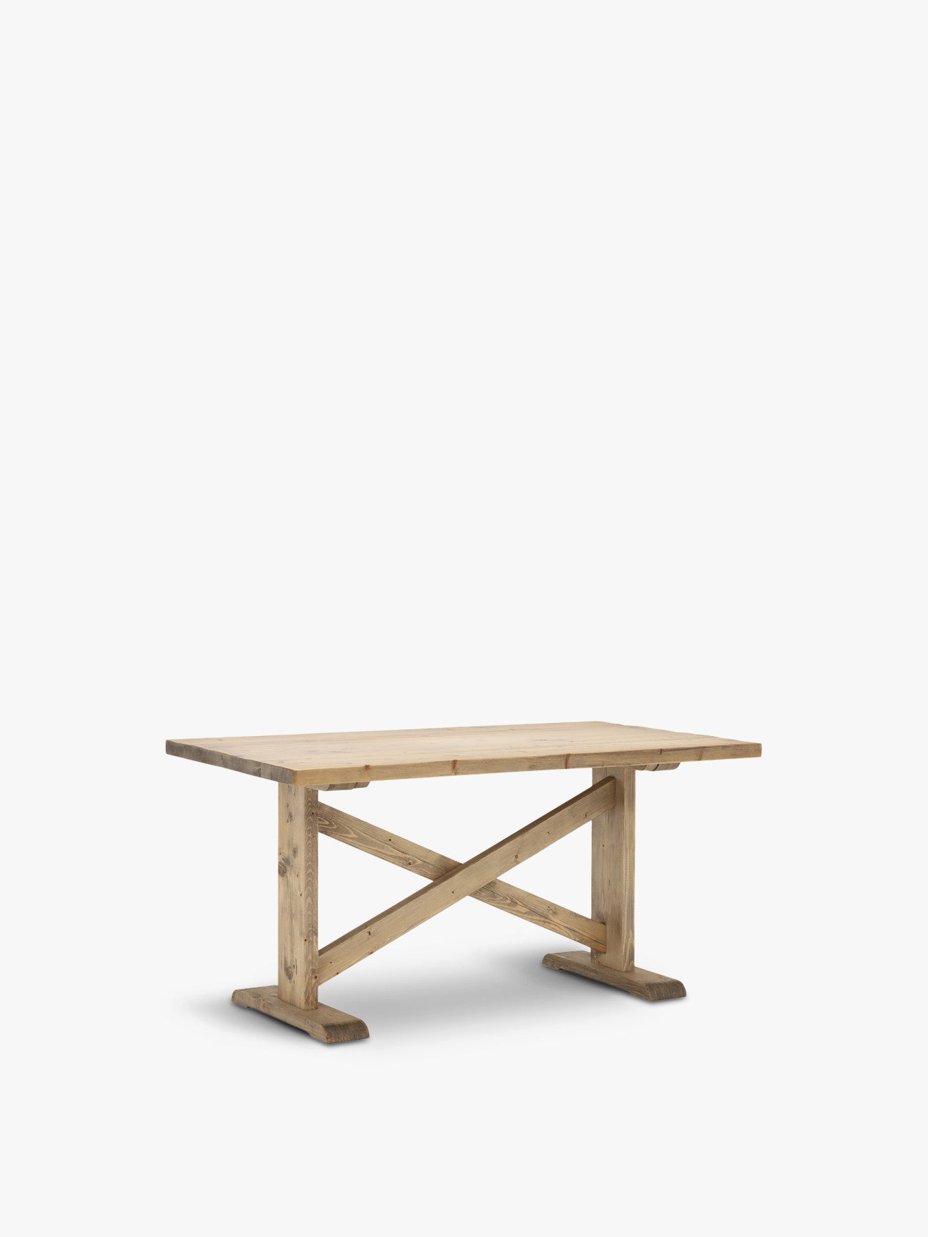Newsham Reclaimed Wood Dining Table, Waxed Finish