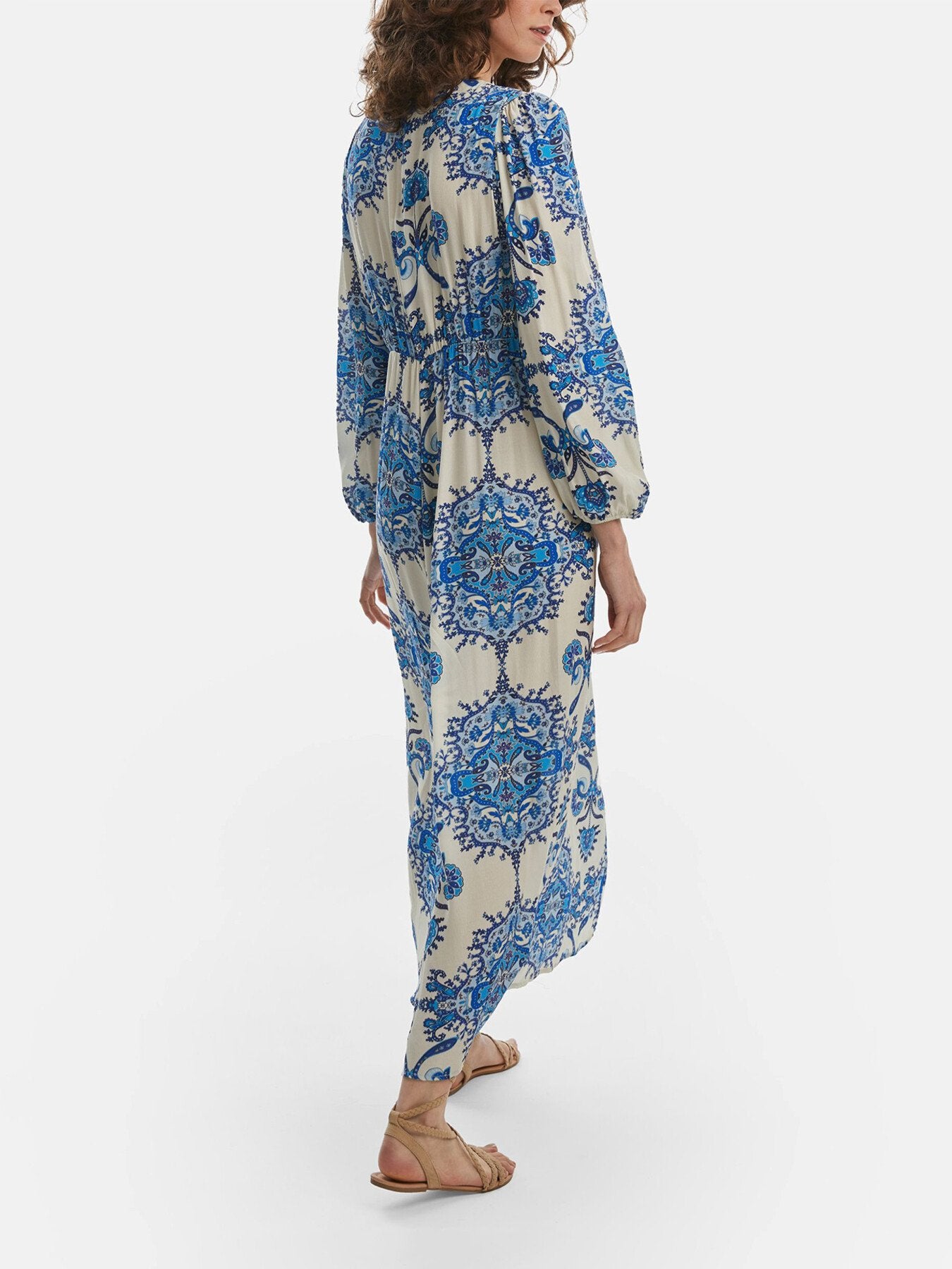 Printed Knot Midi Dess