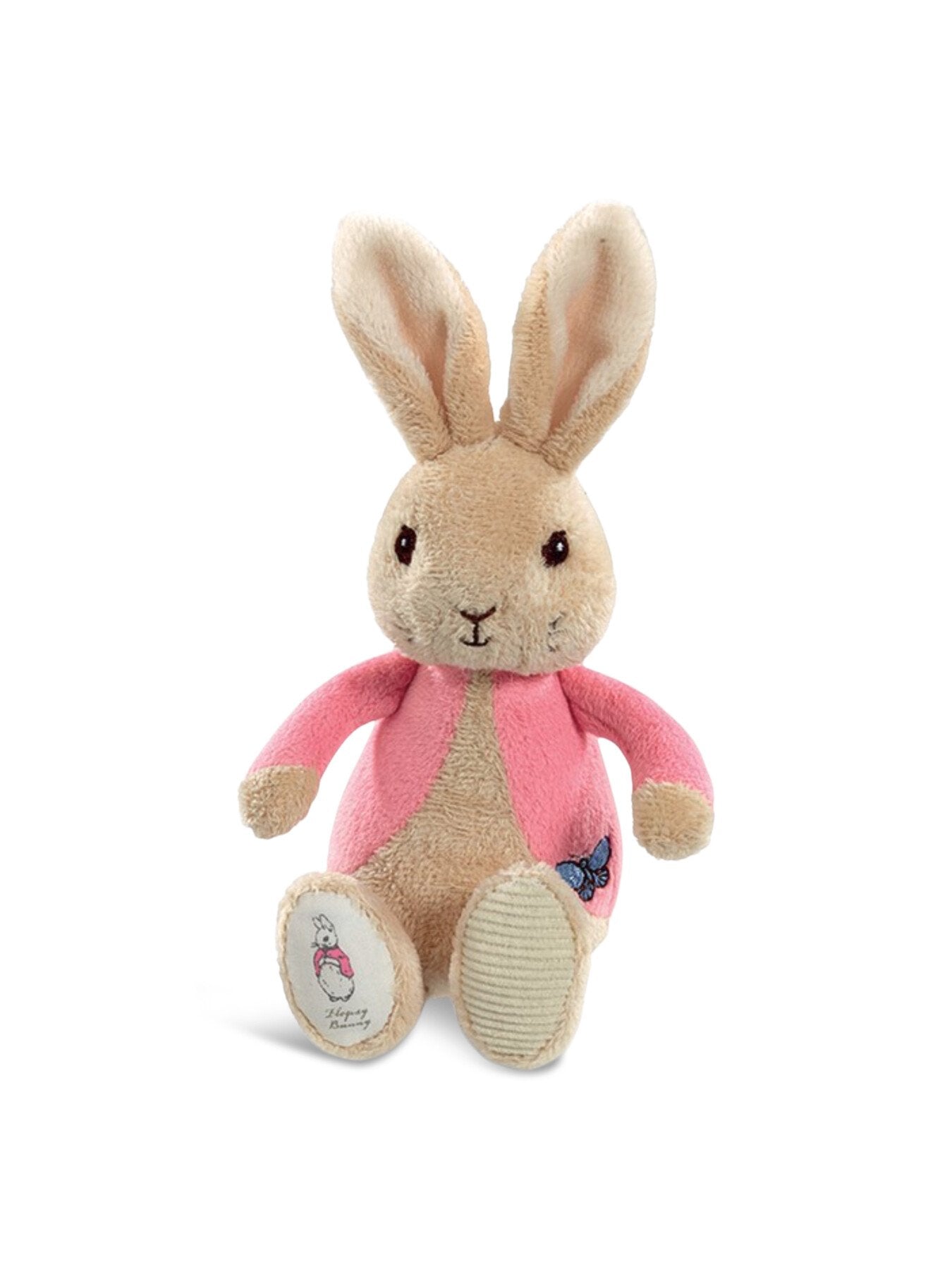 Pink Flopsy Bunny Bean Rattle