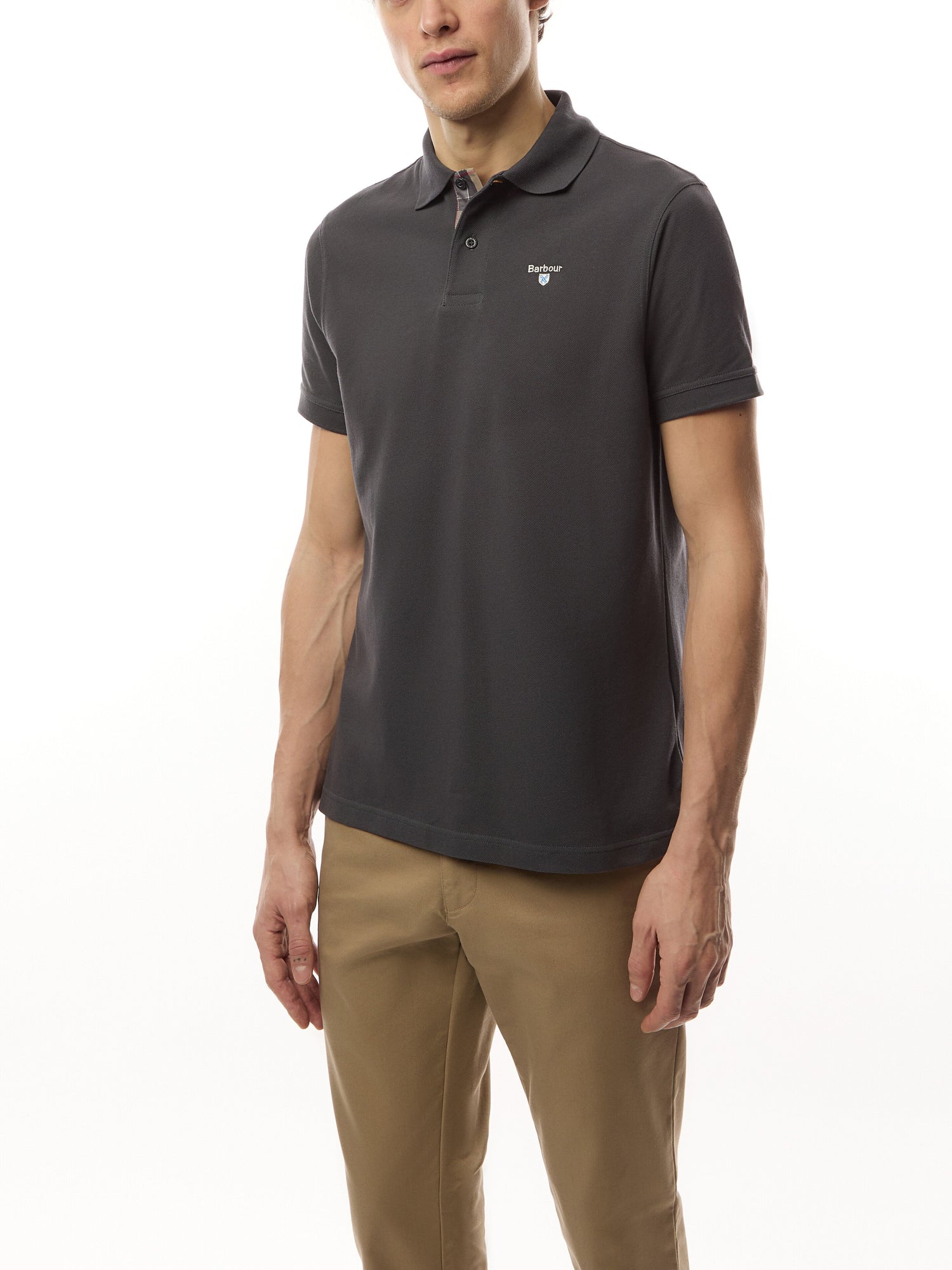 Tartan Pique Polo T-Shirt