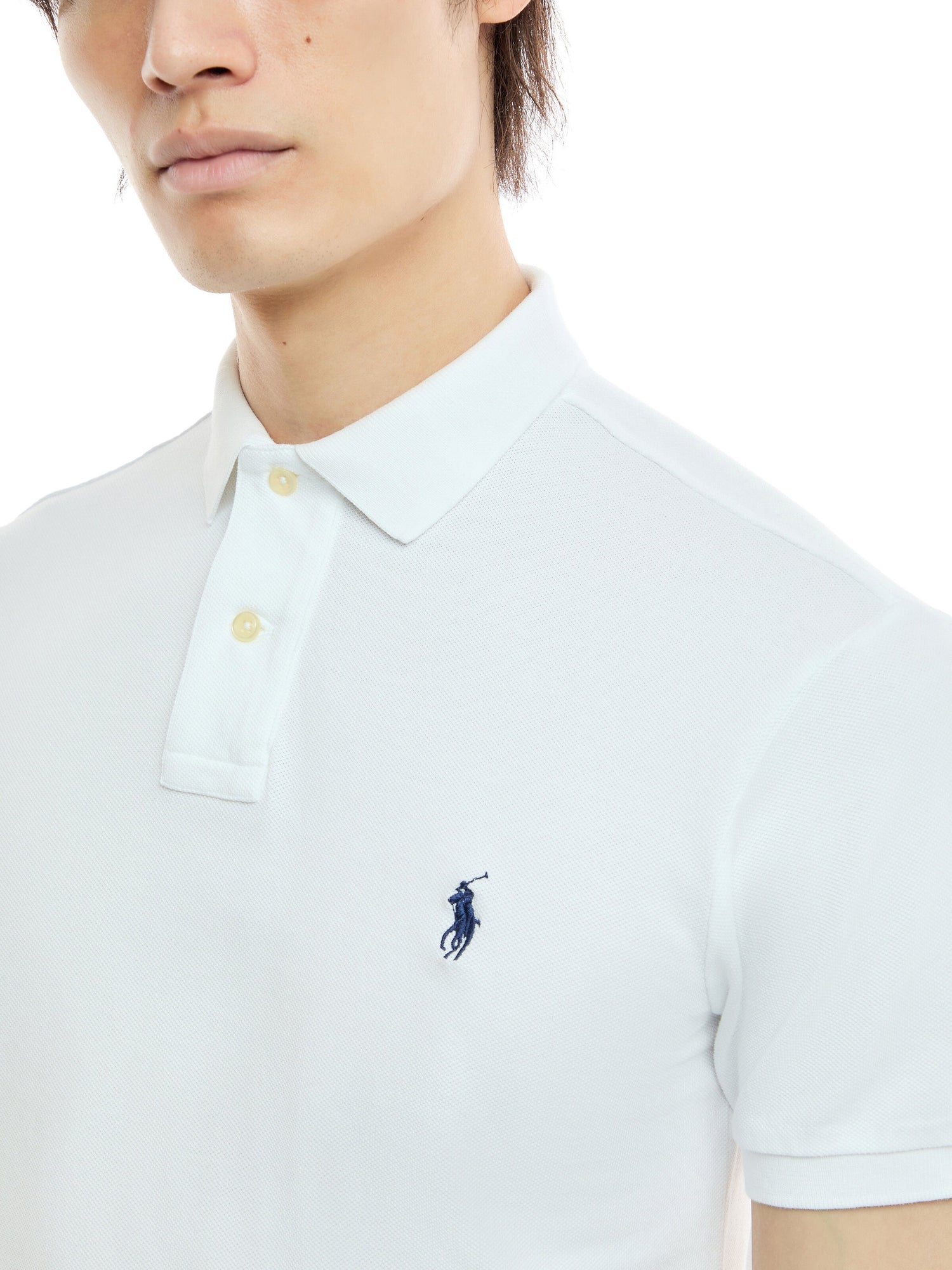 Slim Fit Mesh Polo Shirt