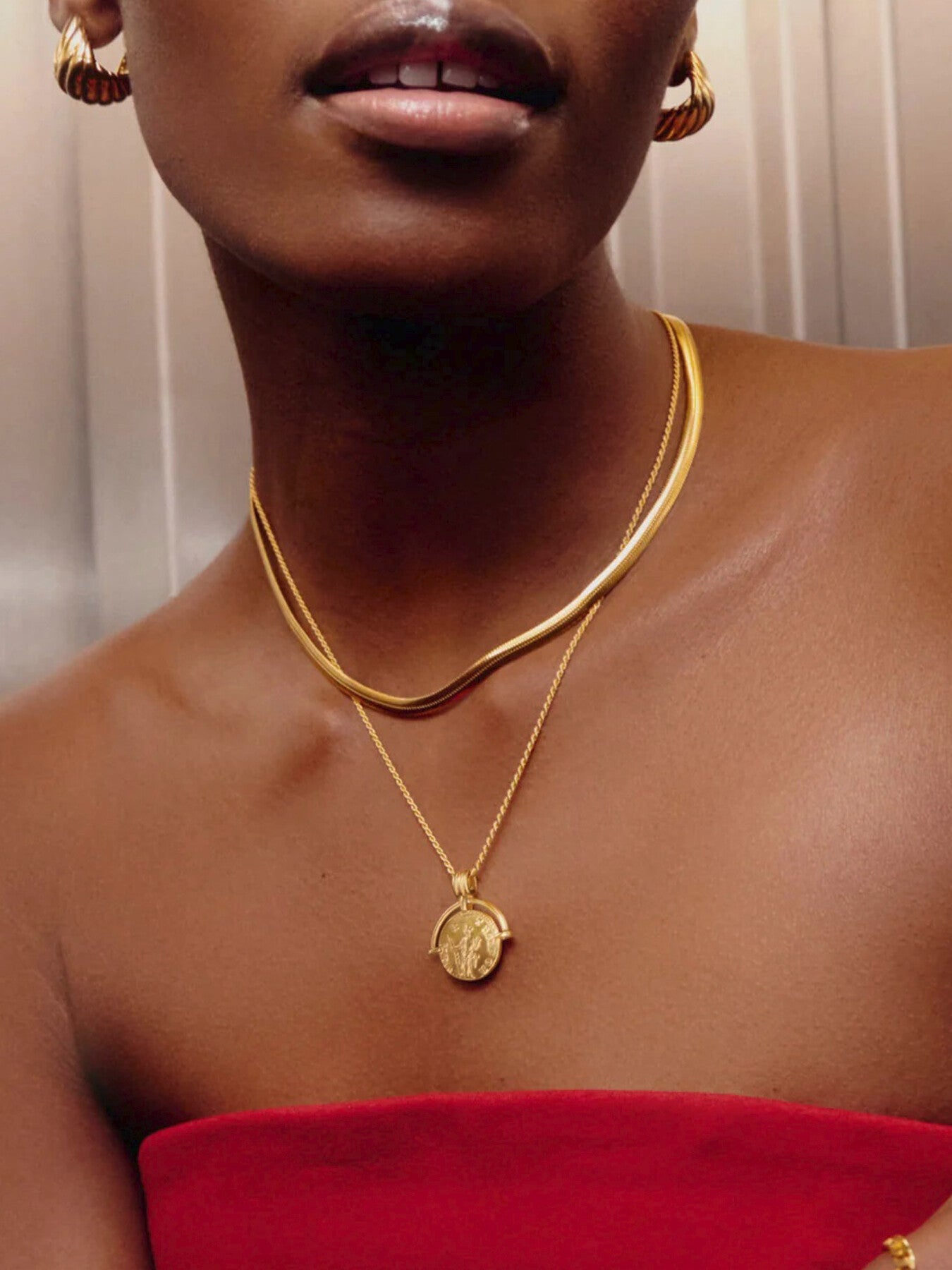 Lucy Williams Roman Arc Coin Necklace