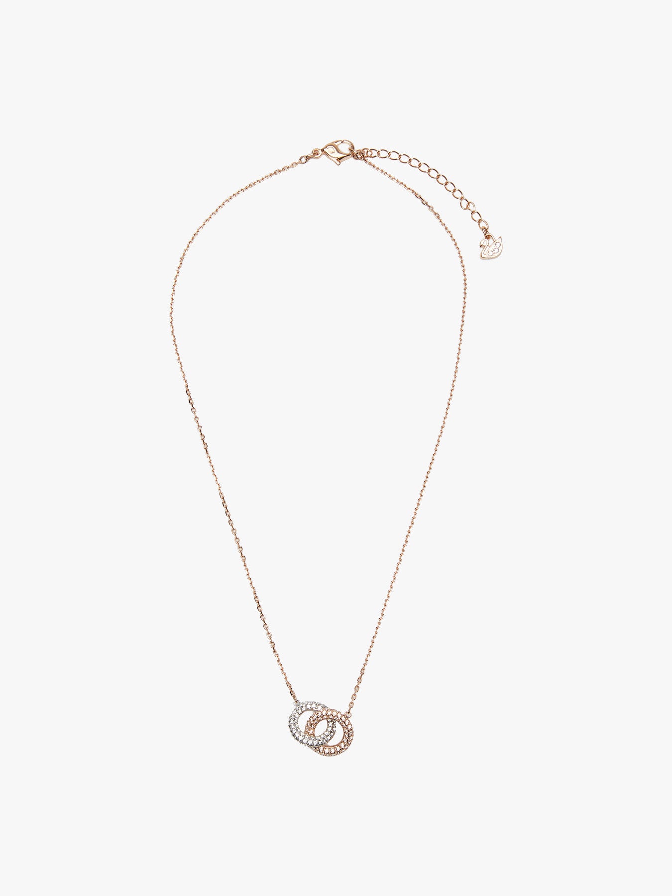 StoneNecklace Double SilkCryRos