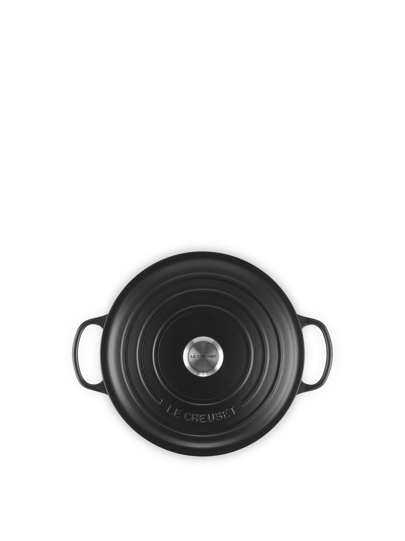 Round Casserole Dish Satin Black 28cm