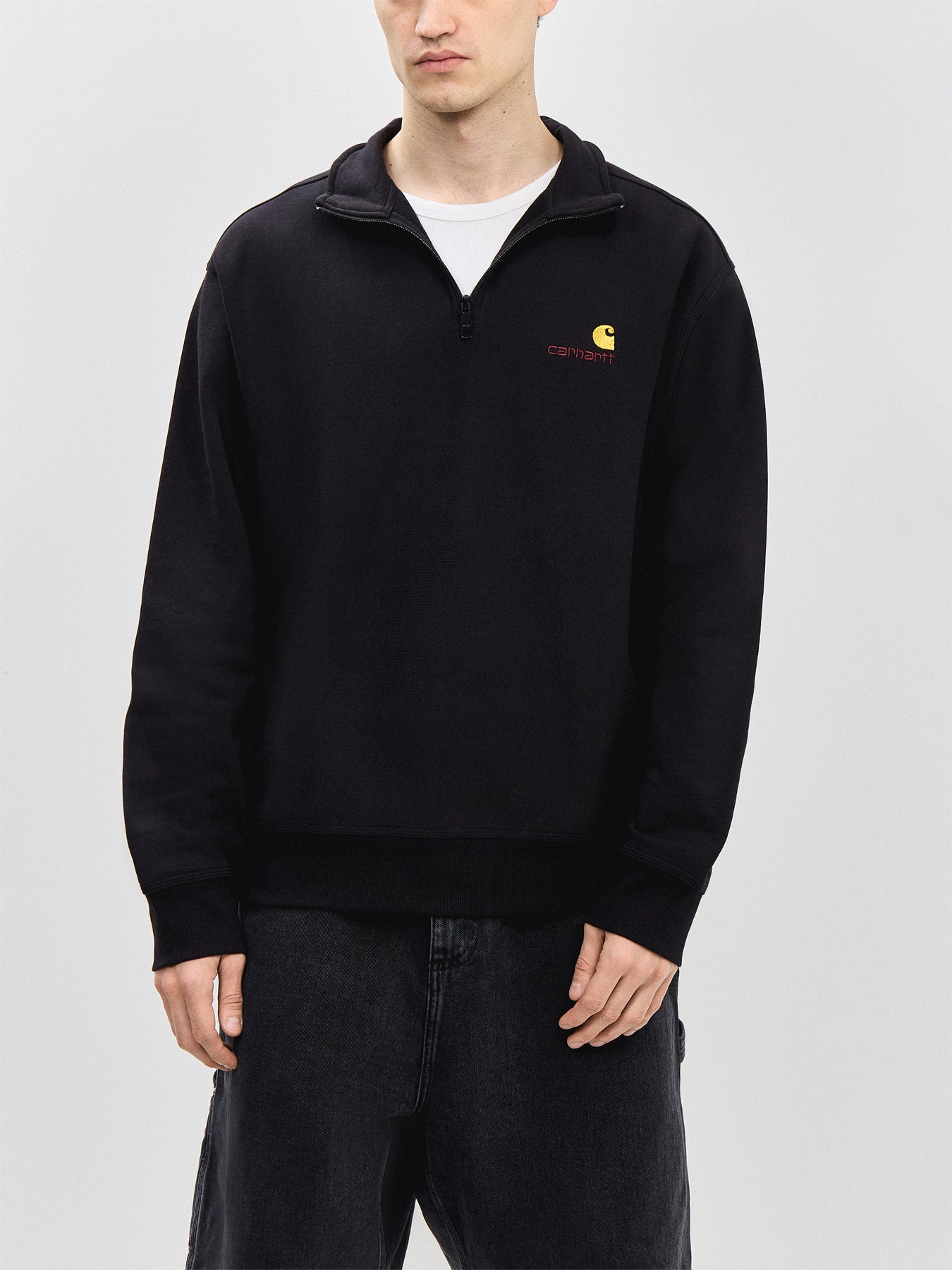 Half Zip American Script Sweatshirt