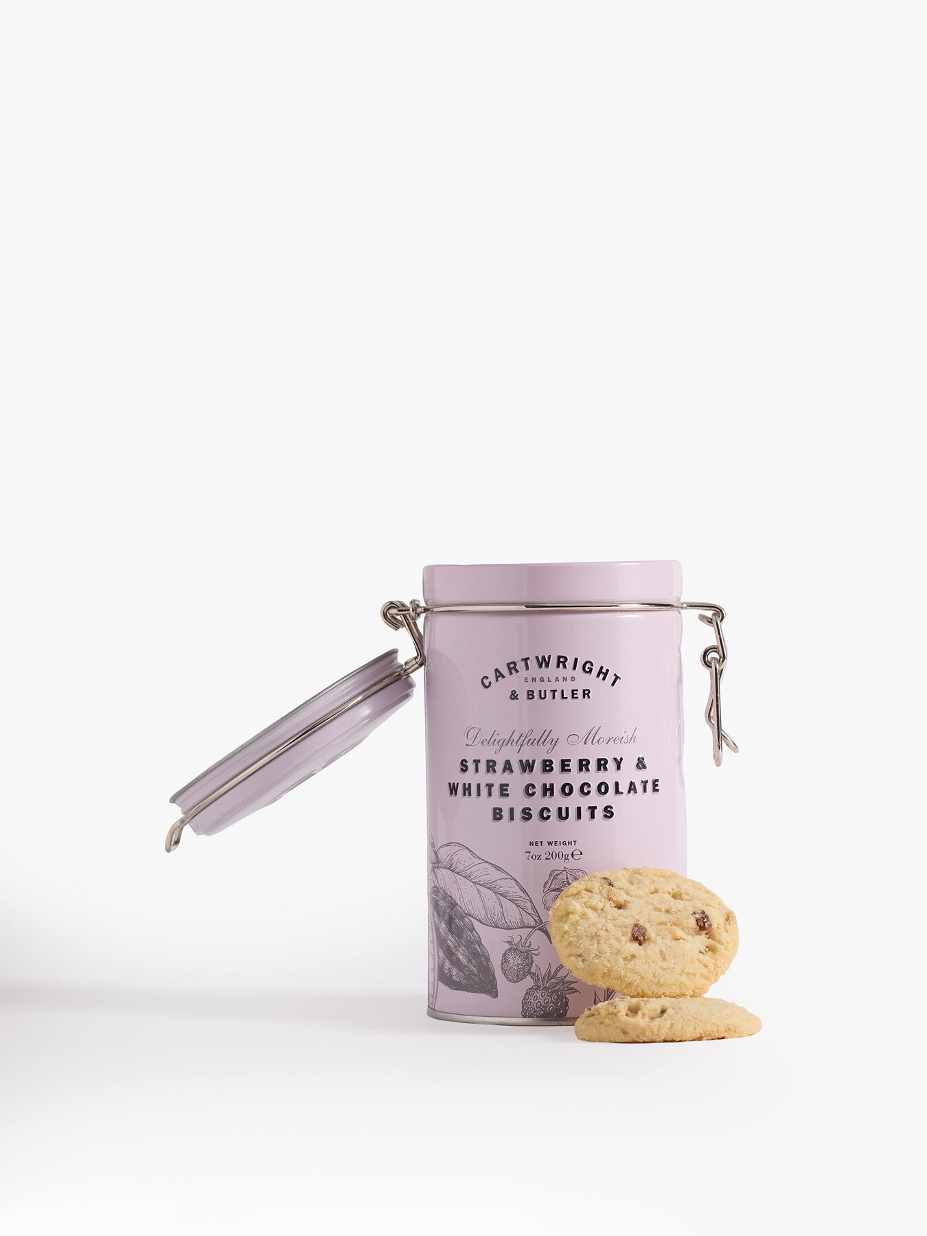 Strawberry and White Chocolate Biscuits
