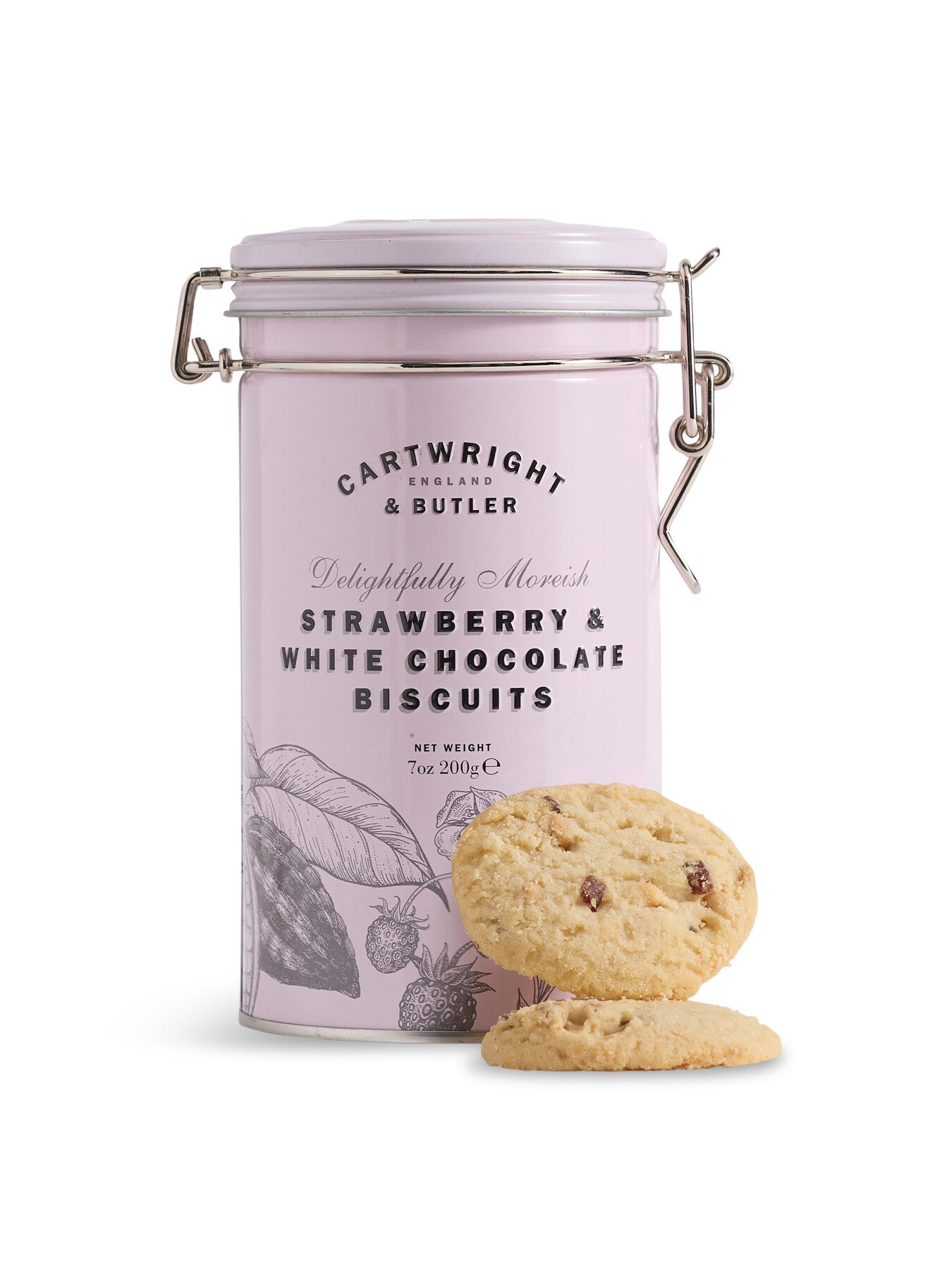 Strawberry and White Chocolate Biscuits