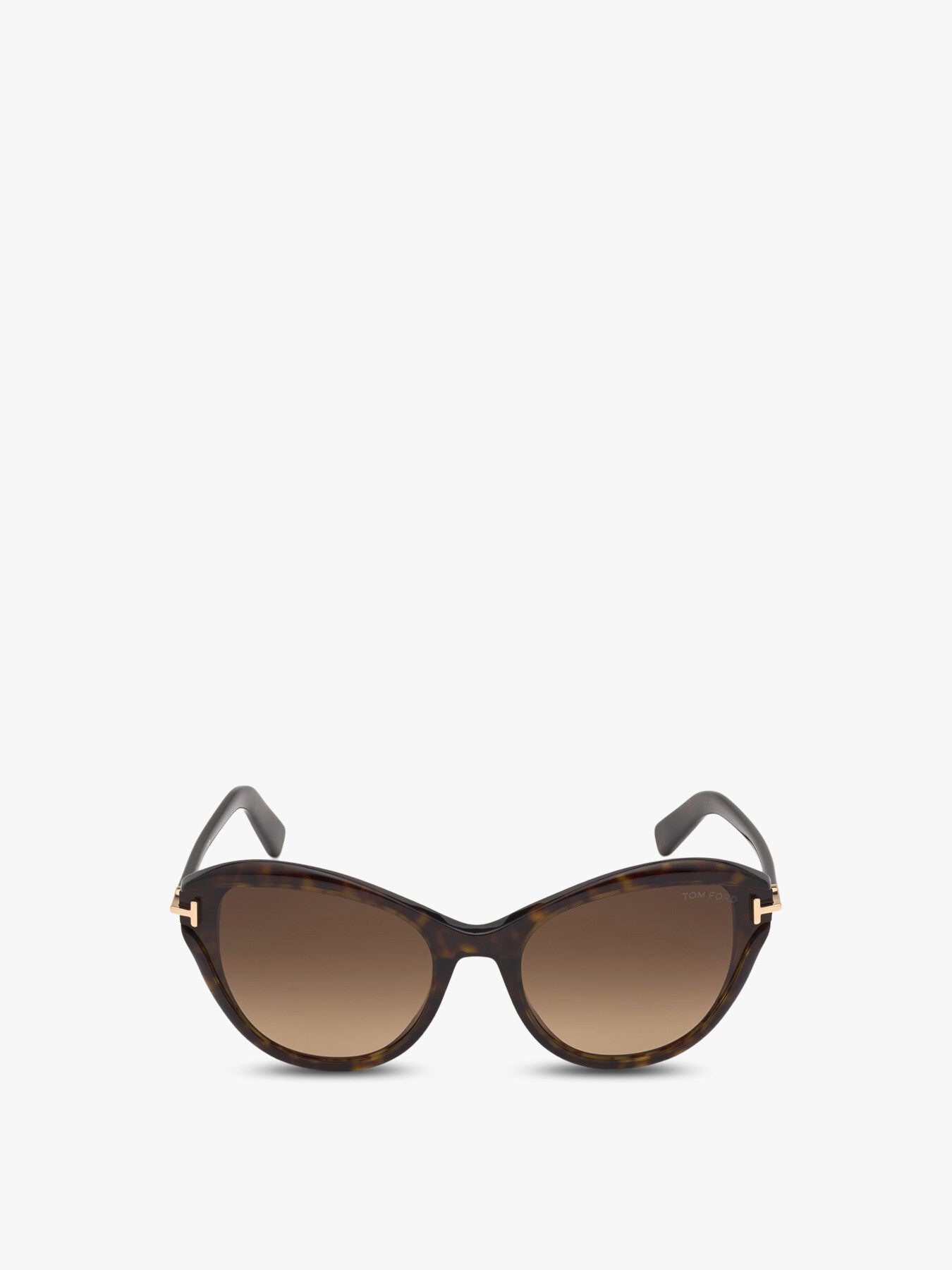 Leigh Cat Eye Acetate Sunglasses Dark HavanaGradient Brown
