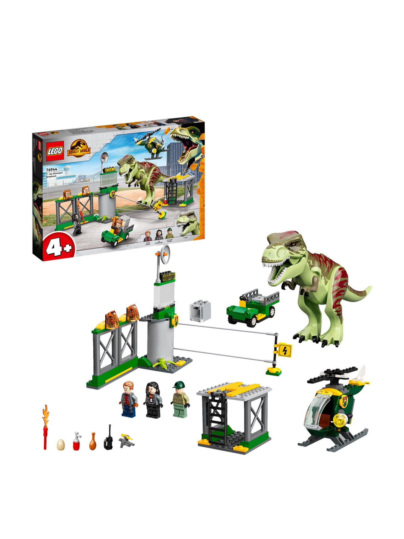Jurassic World T. Rex Dinosaur Breakout Toy Set 76944