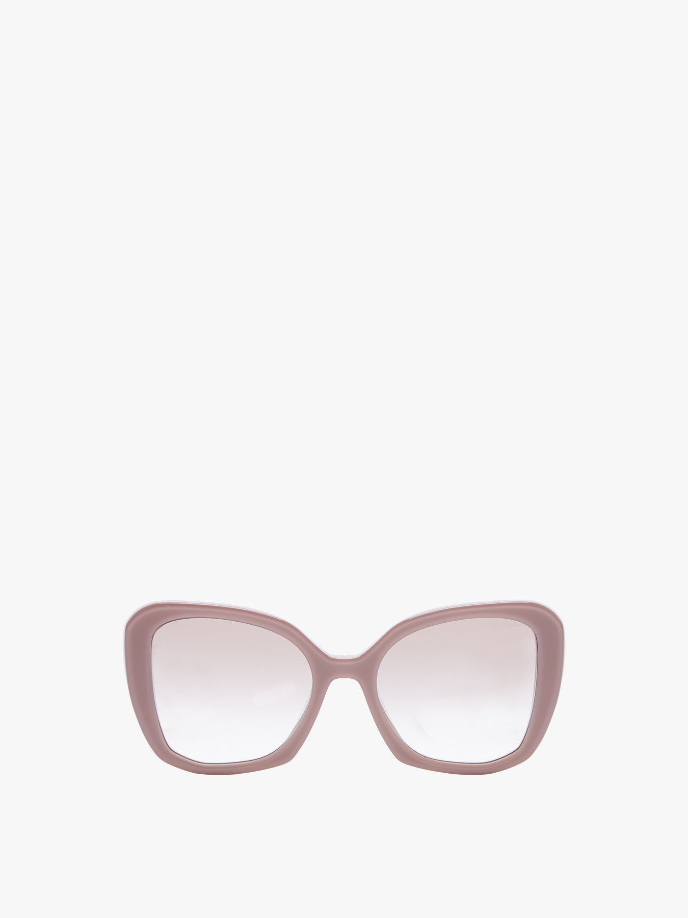 Oversized Square Acetate Sunglasses ALABASTERCRYSTAL