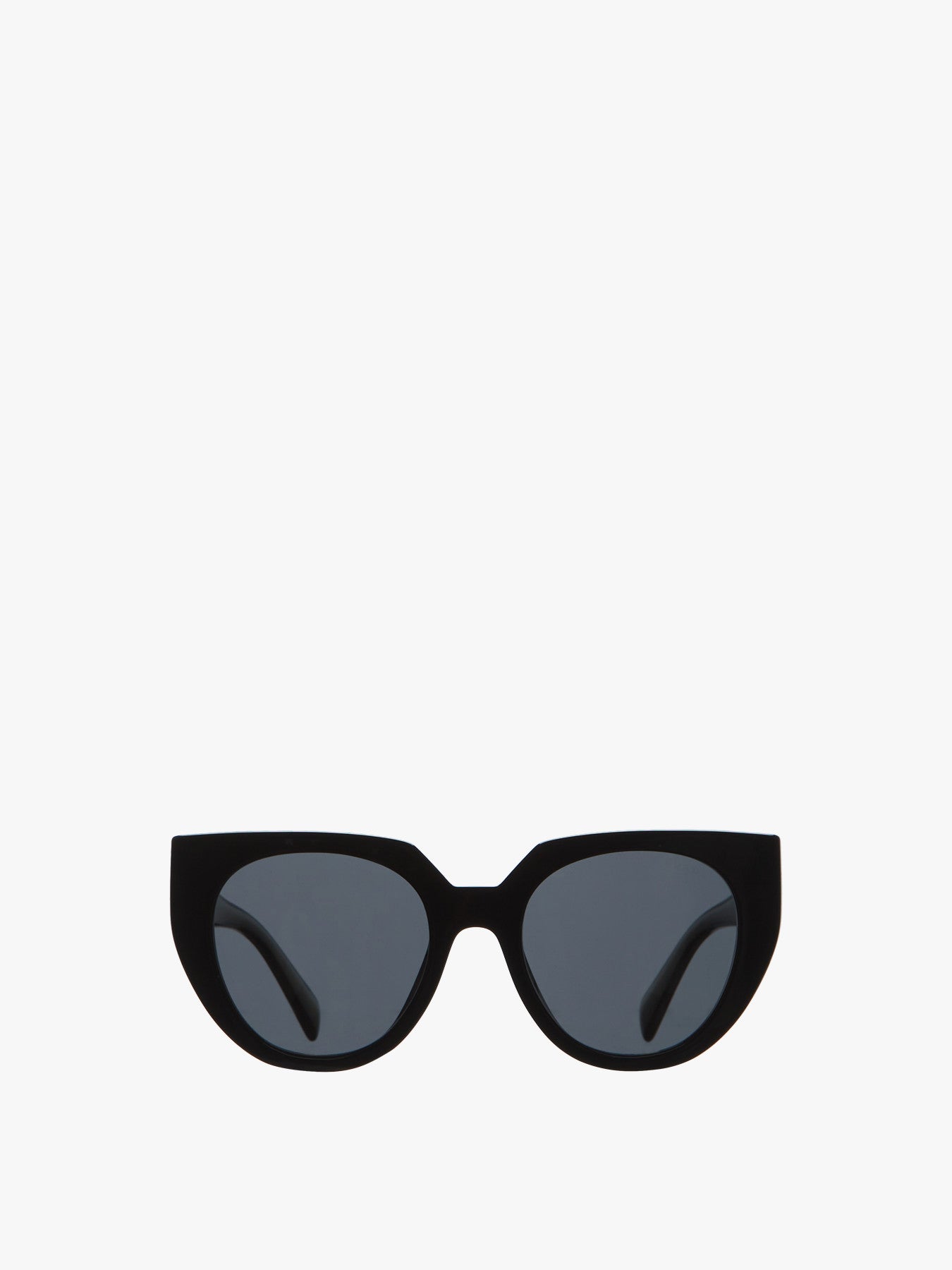 PR 14WS Round Cat Eye Contrast Arm Sunglasses