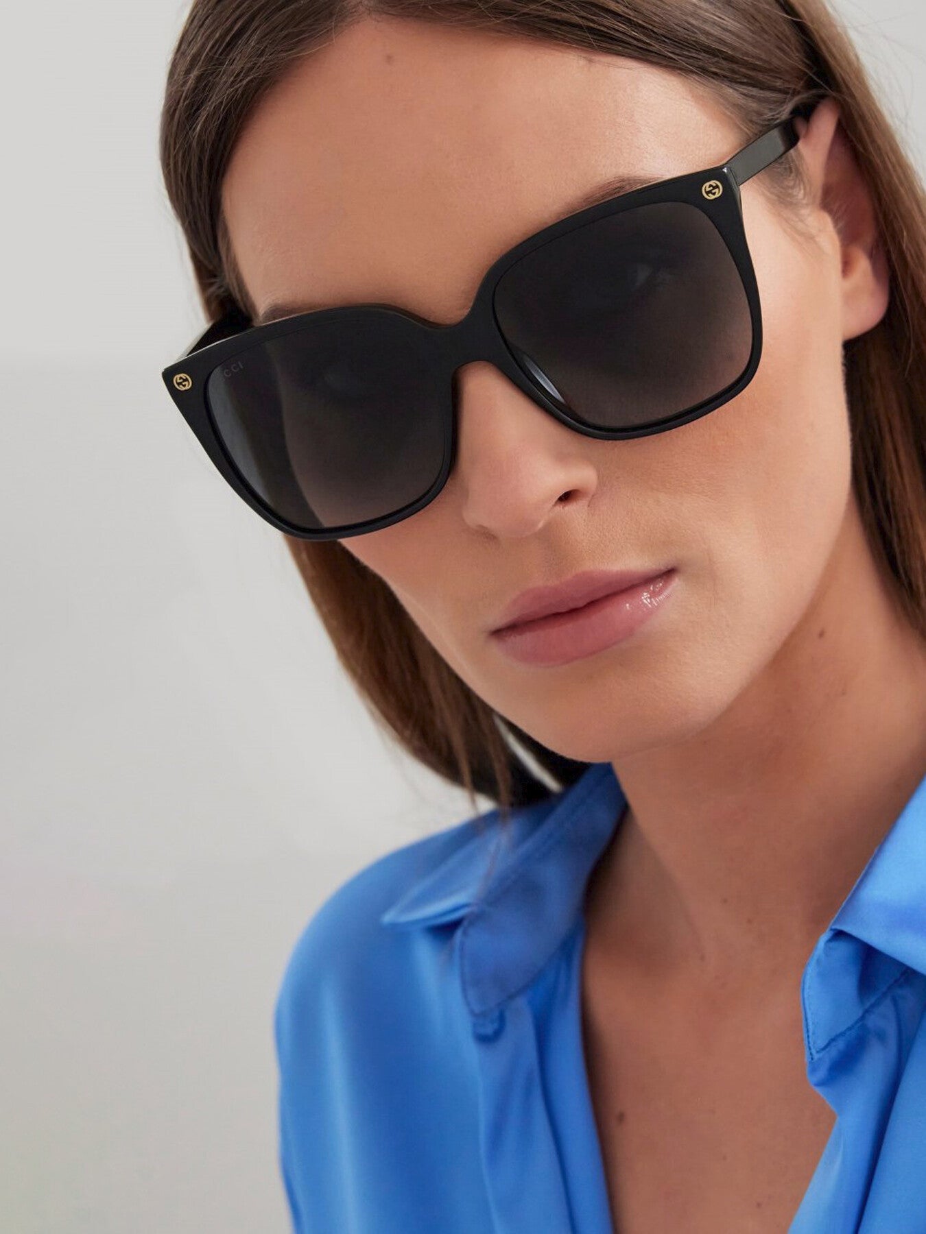 GG0022S Thin Square Acetate Sunglasses