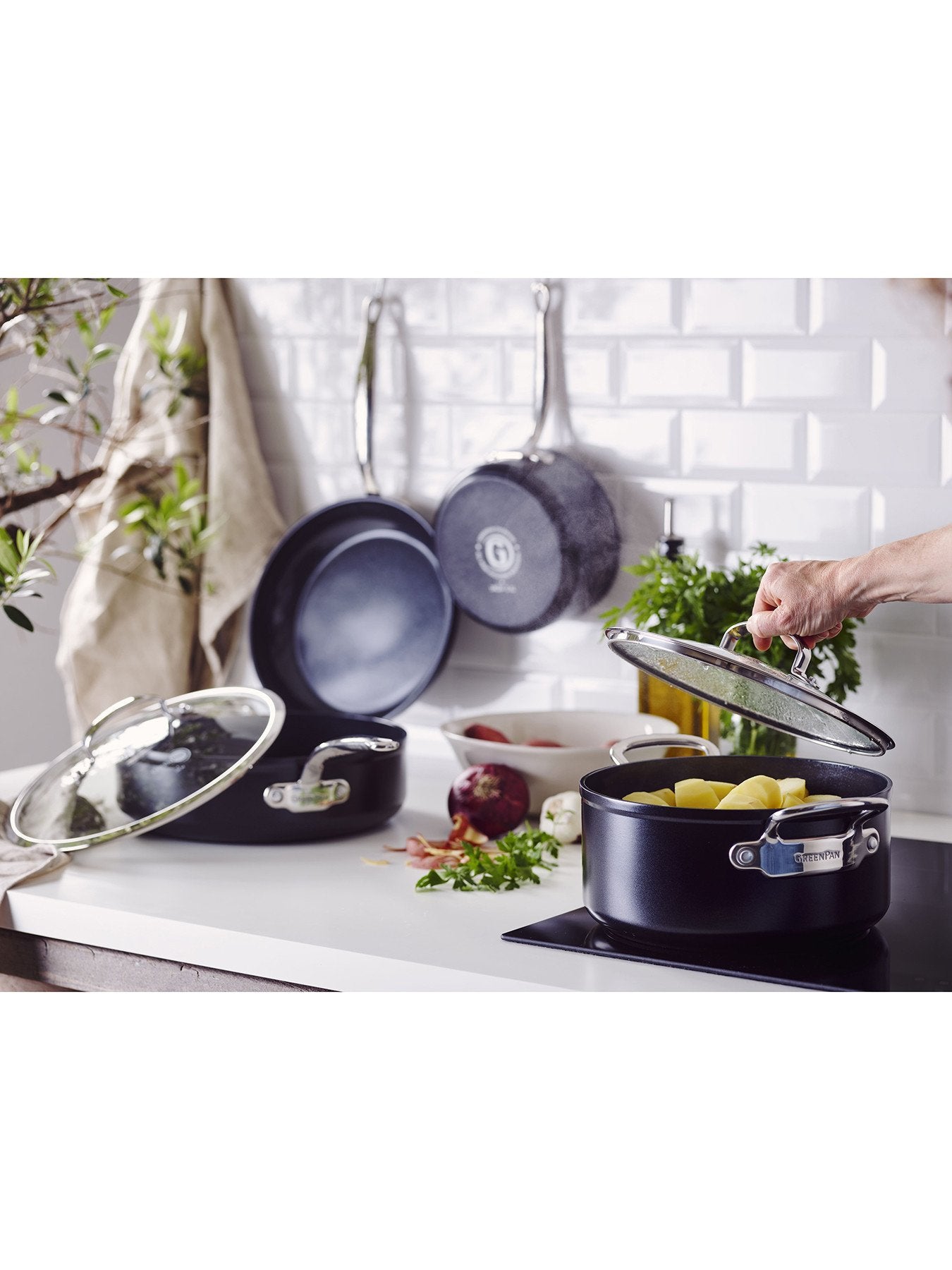 Barcelona Pro Heavy Guage Aluminium Frying Pan 20cm