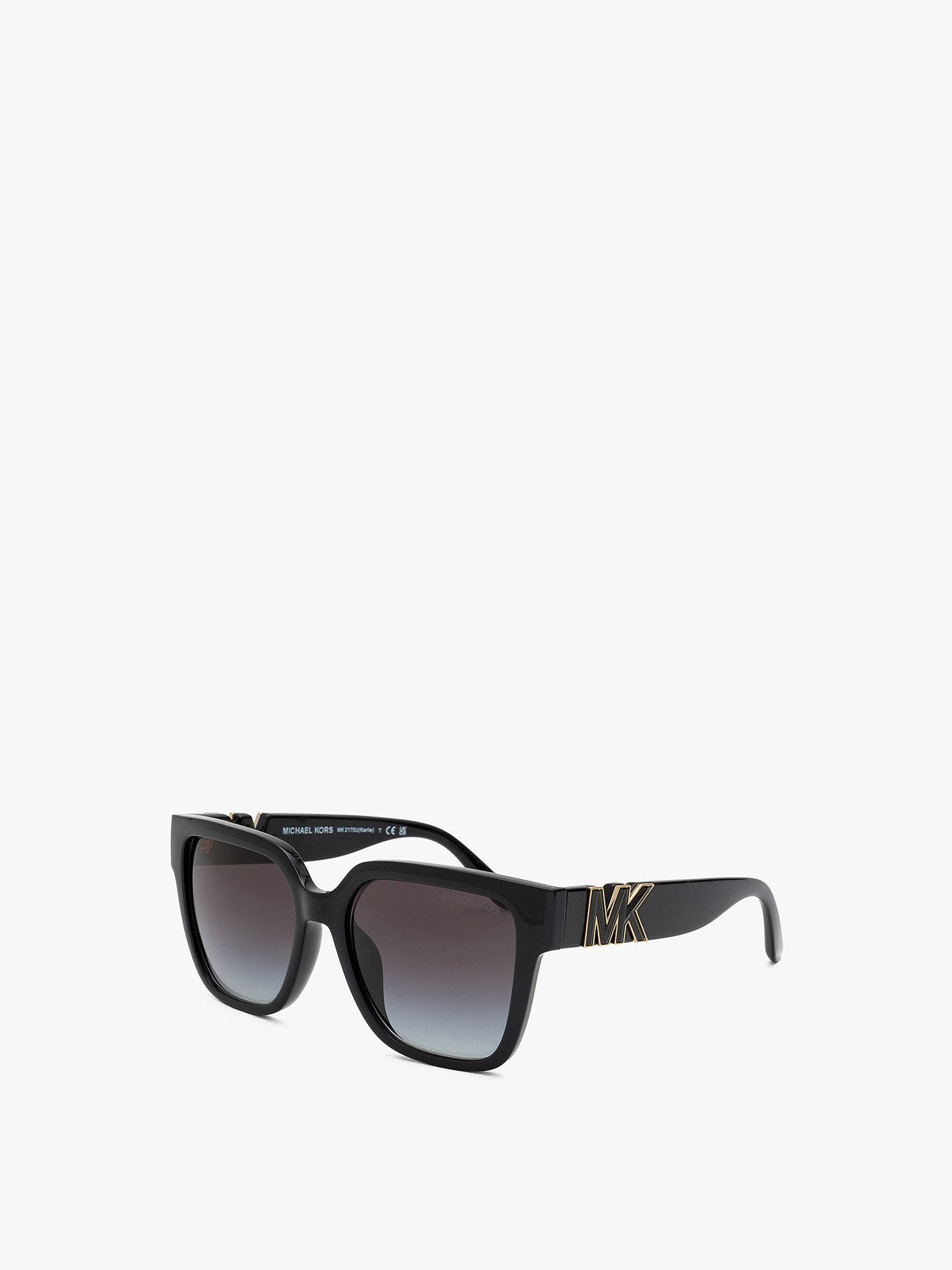 Rectangular MK Logo Side Acetate Sunglasses