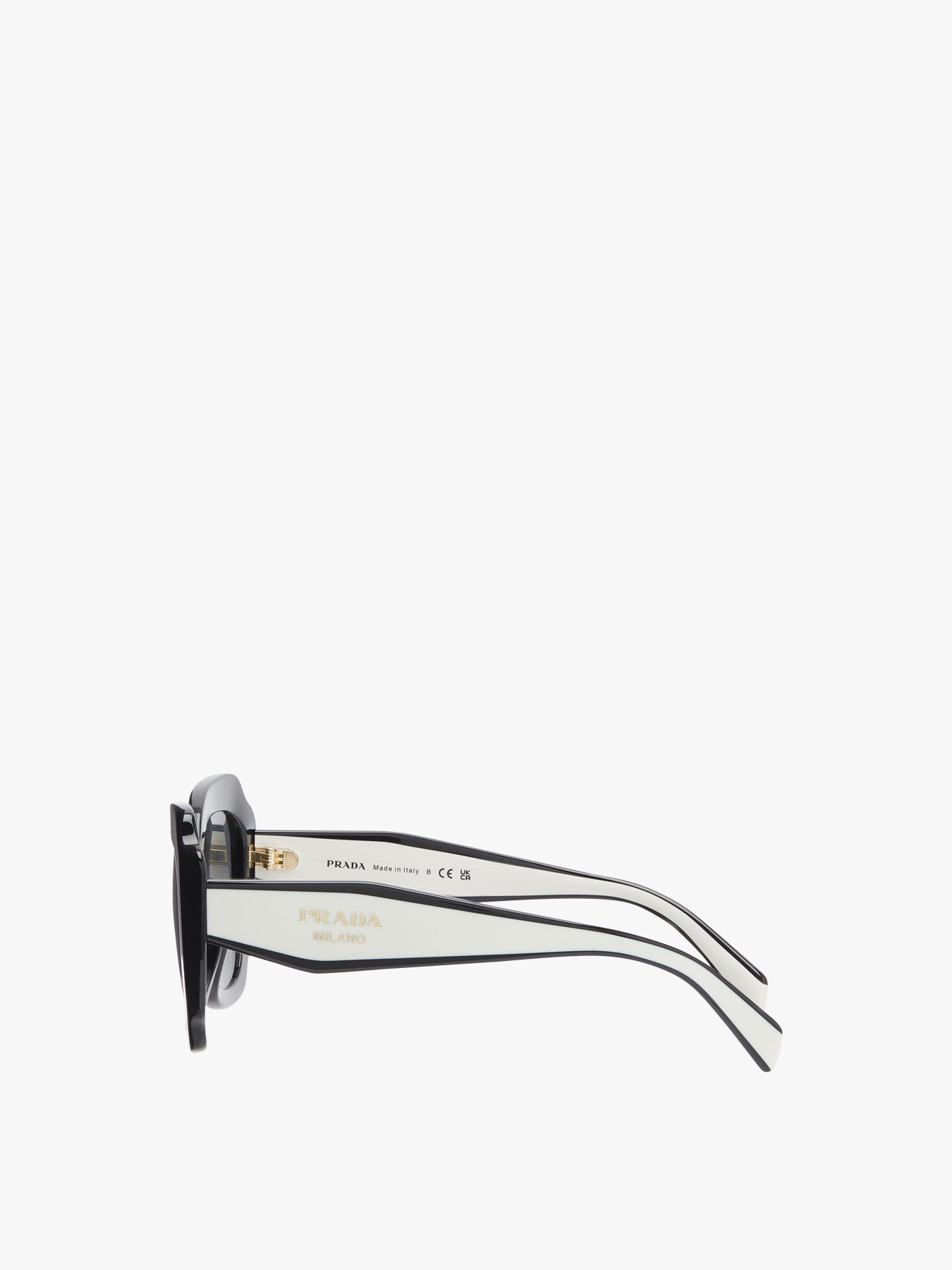 PR 16YS Oversized Contrast Arm Acetate Sunglasses
