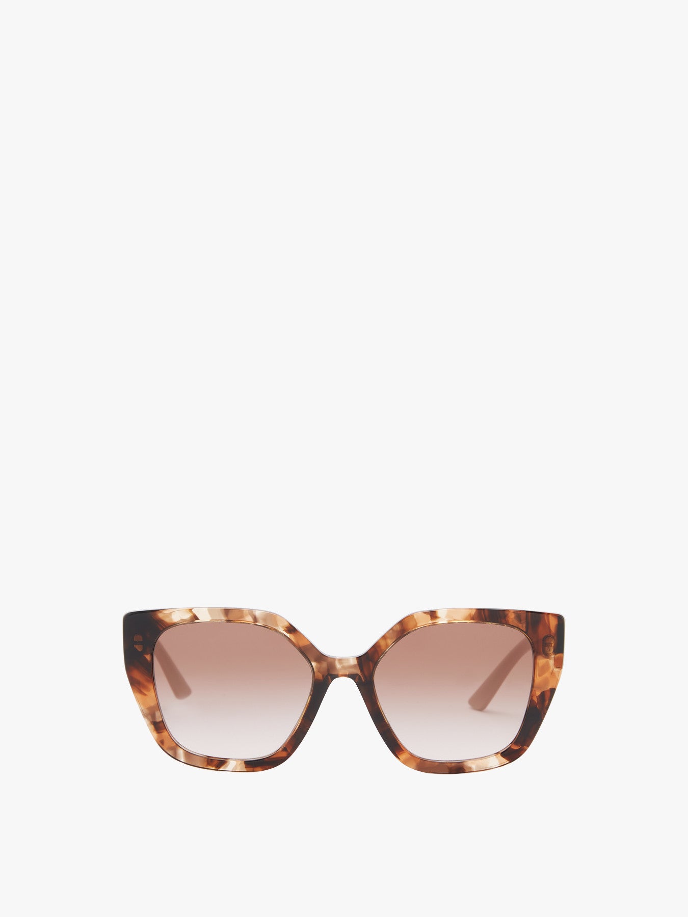Oversized Cat Eye Contrast Arm Acetate Sunglasses
