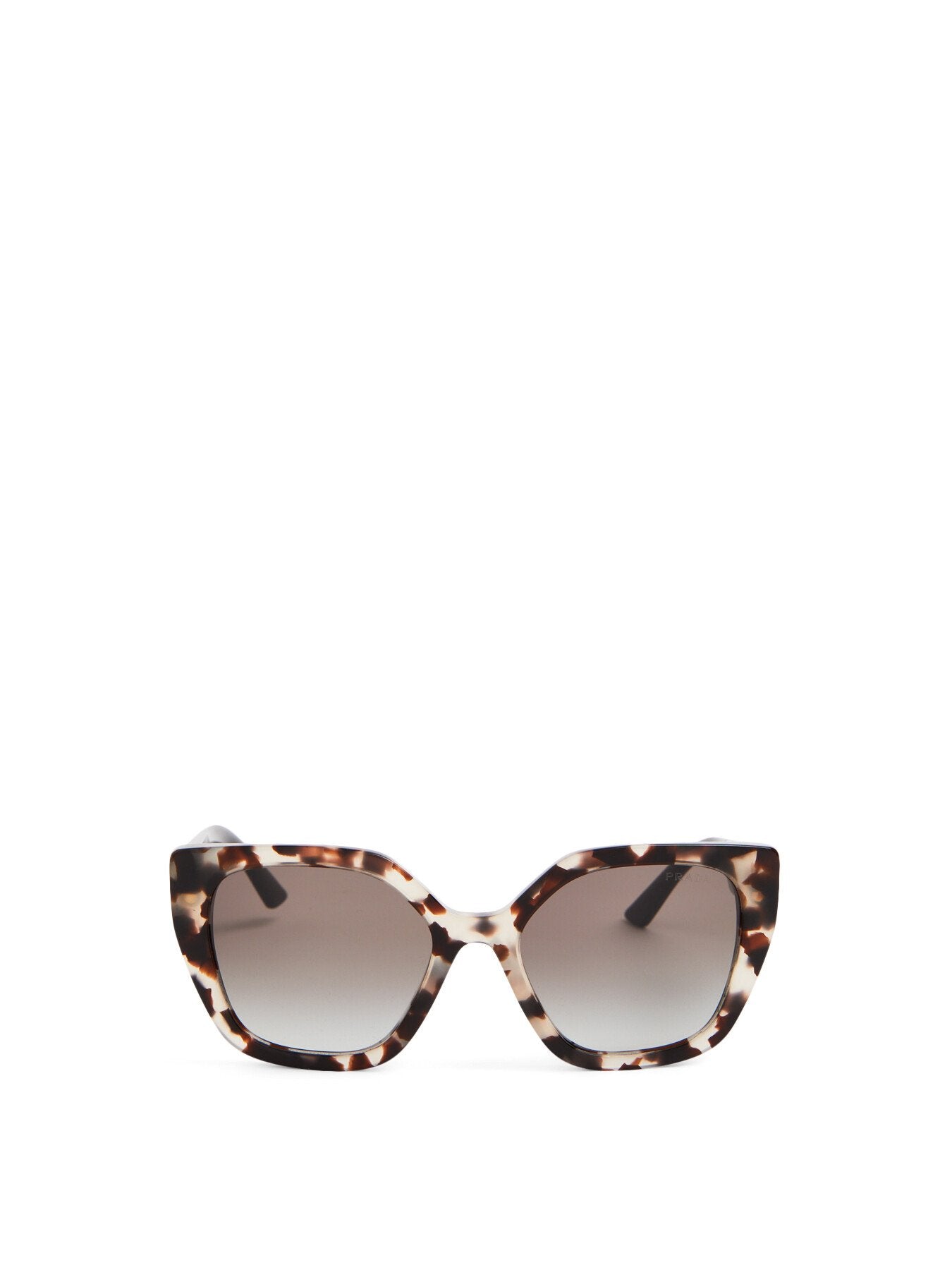 Oversized Cat Eye Contrast Arm Acetate Sunglasses