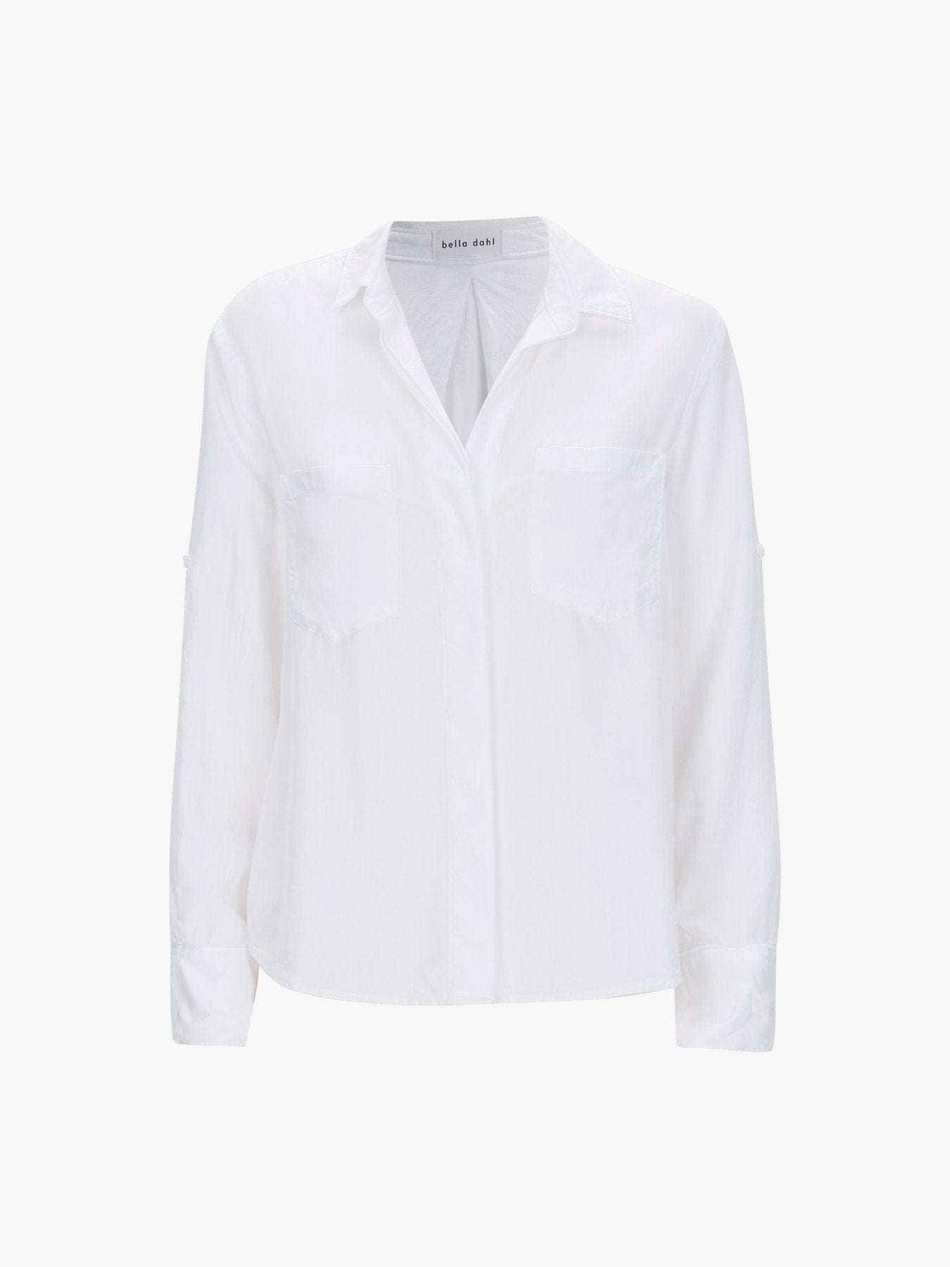 Split Back Button Down Shirt