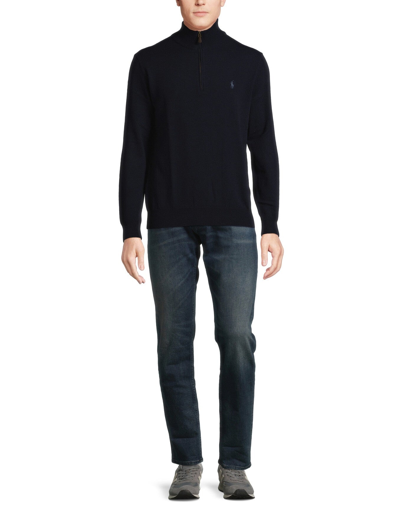 Quarter Zip Merino Wool Sweater