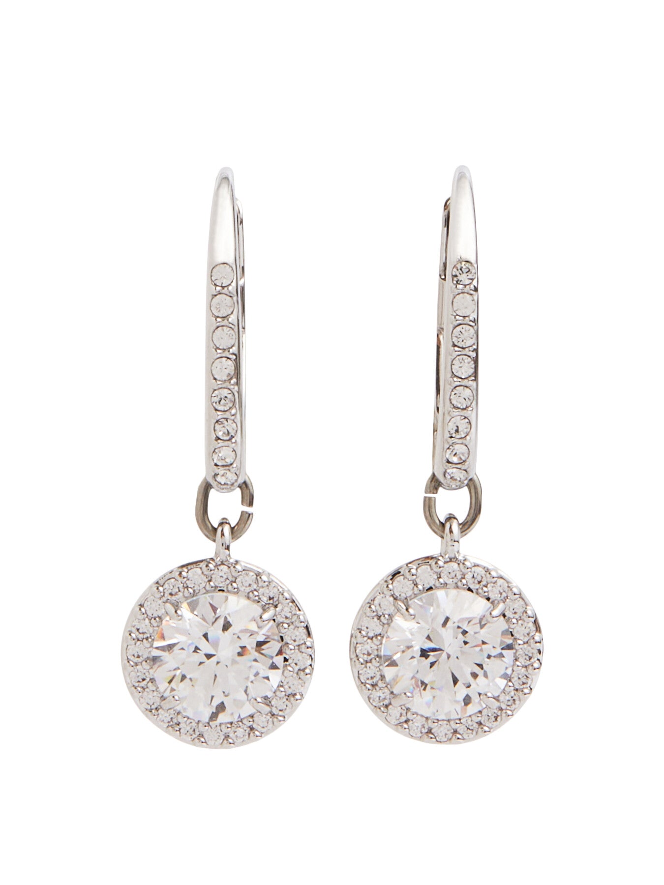 Constella Round Cut Drop Earrings