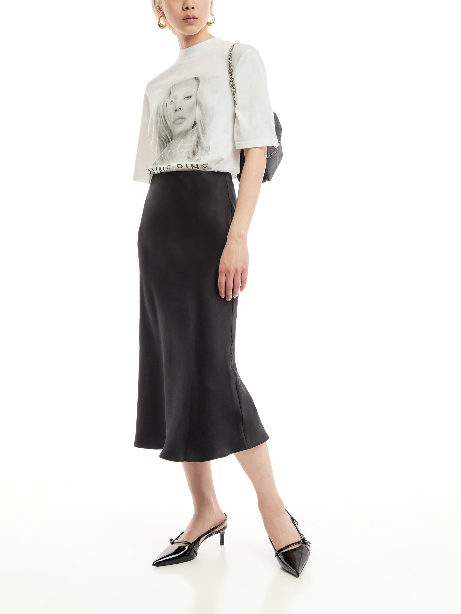 Bar Silk Skirt