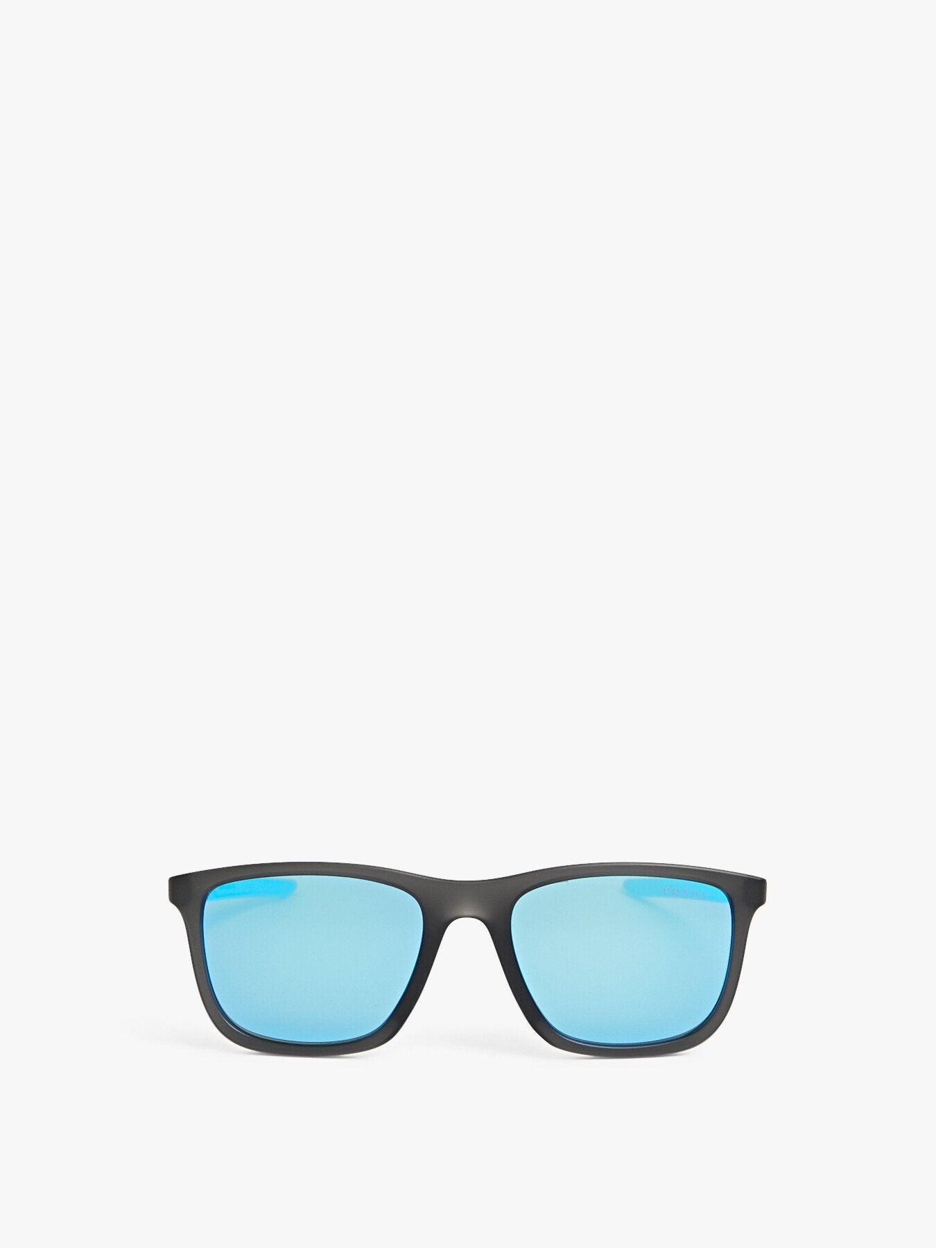 Acetate Mirrored Blue Lens Sunglasses