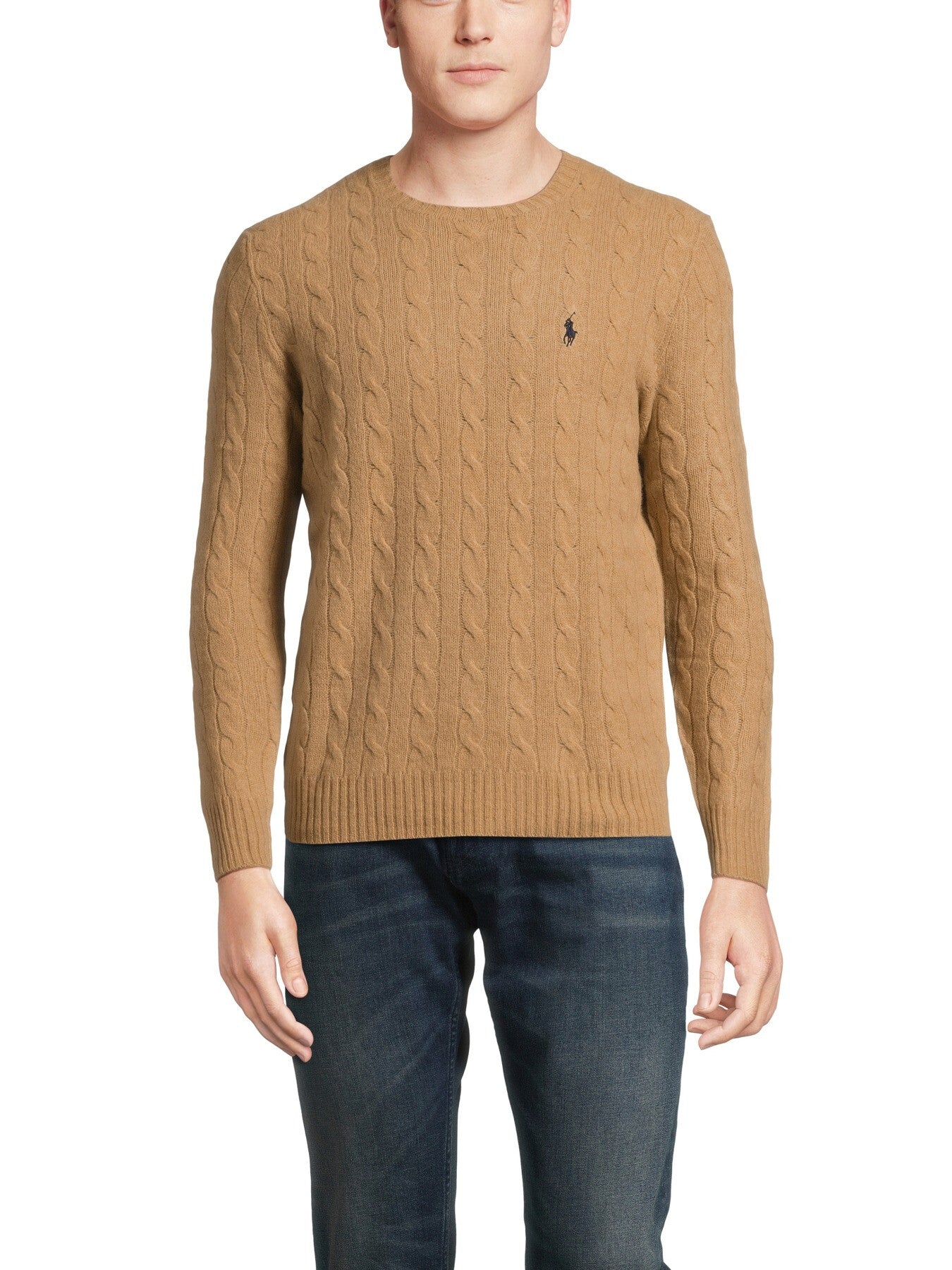 Cable Knit Wool Cashmere Sweater