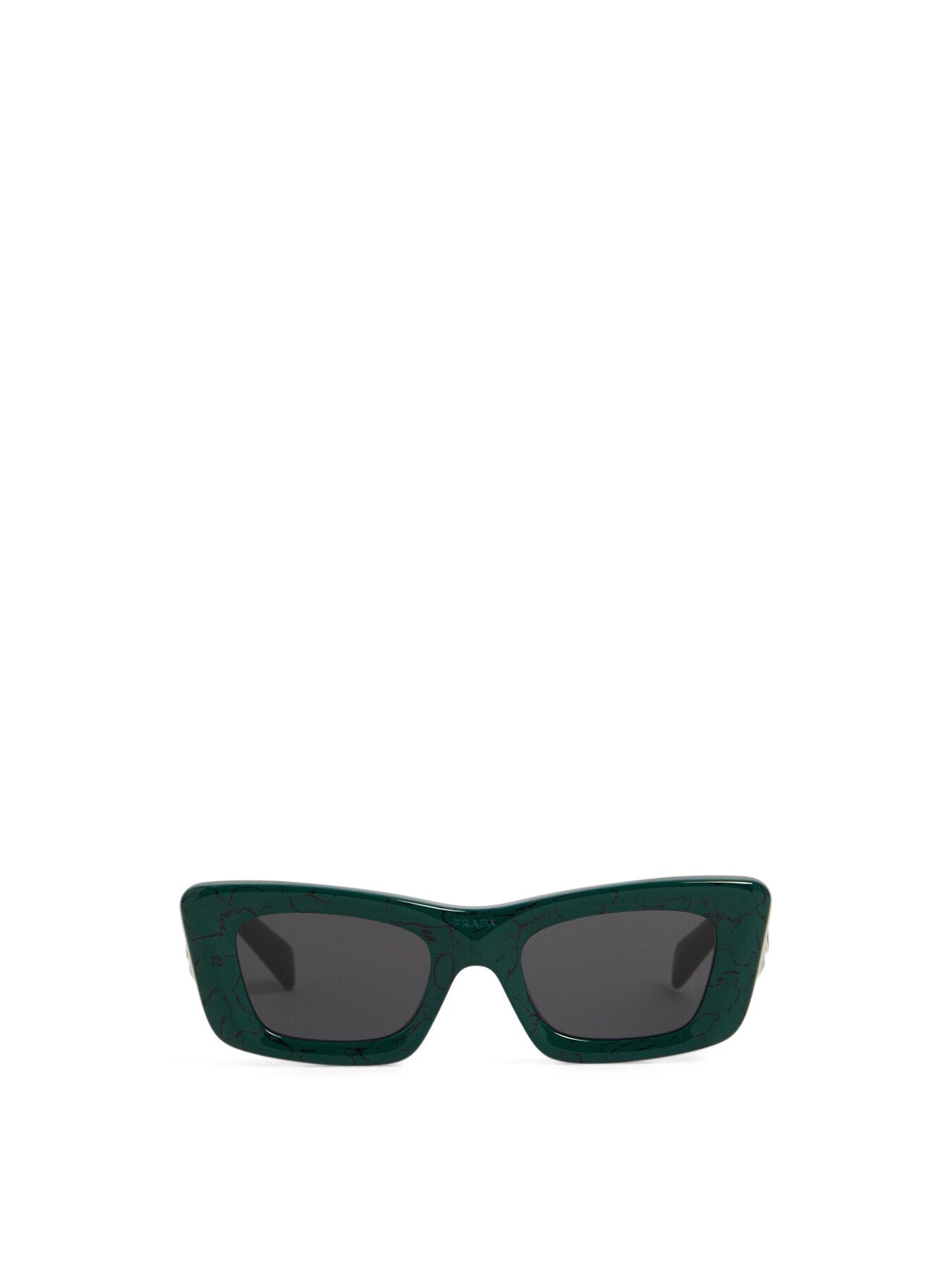 PR 13ZS Rectangular Geometric Acetate Sunglasses
