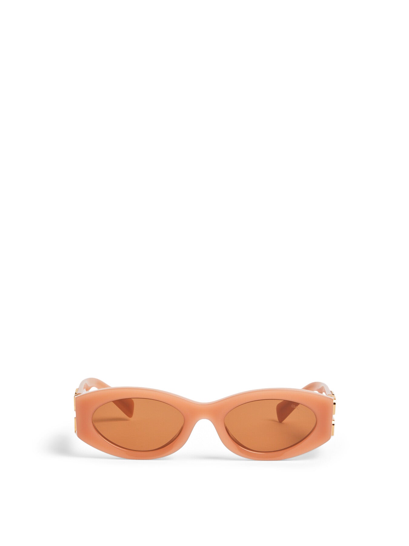 Slim Frame Acetate Oval Sunglasses