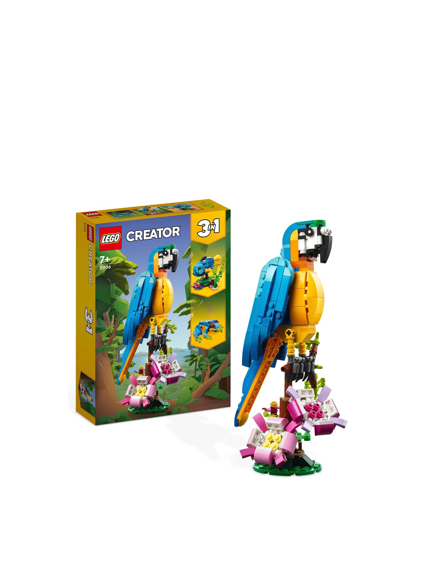 Creator 3 in 1 Exotic Parrot Toy Set 31136