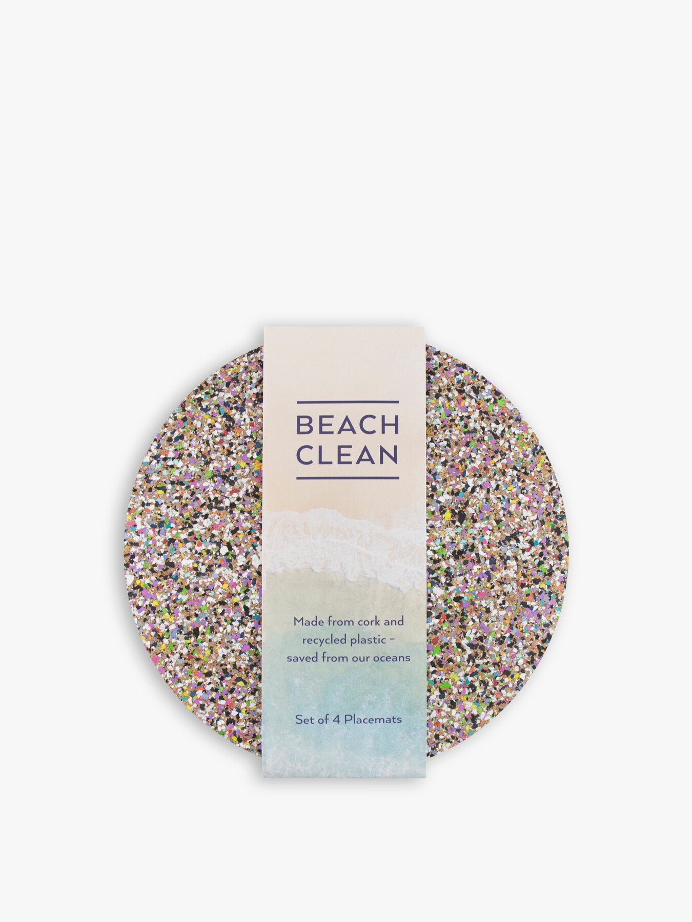 Beach Clean Round Placemat Set of 4
