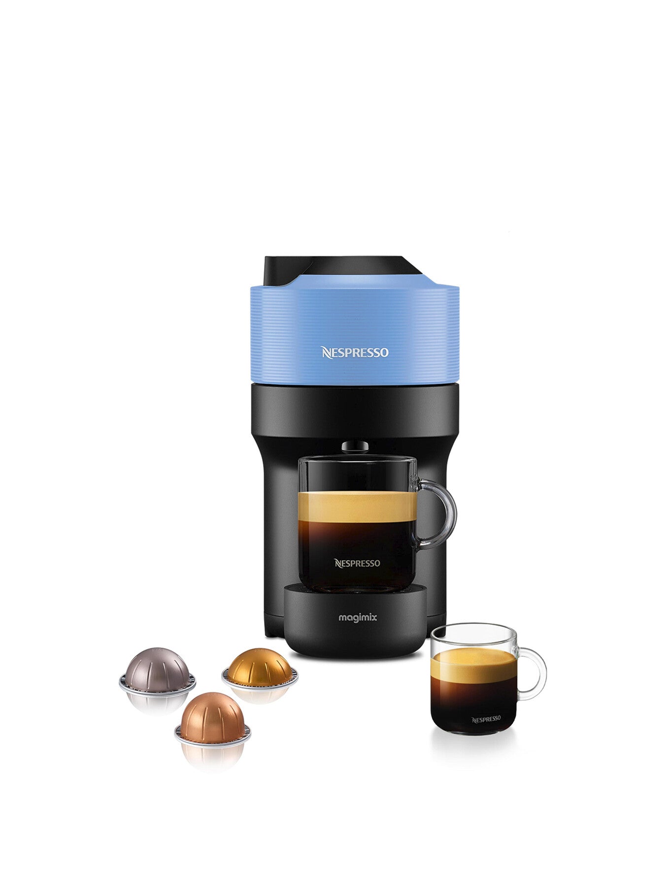 Vertuo Pop Coffee Pod Machine Pacific Blue