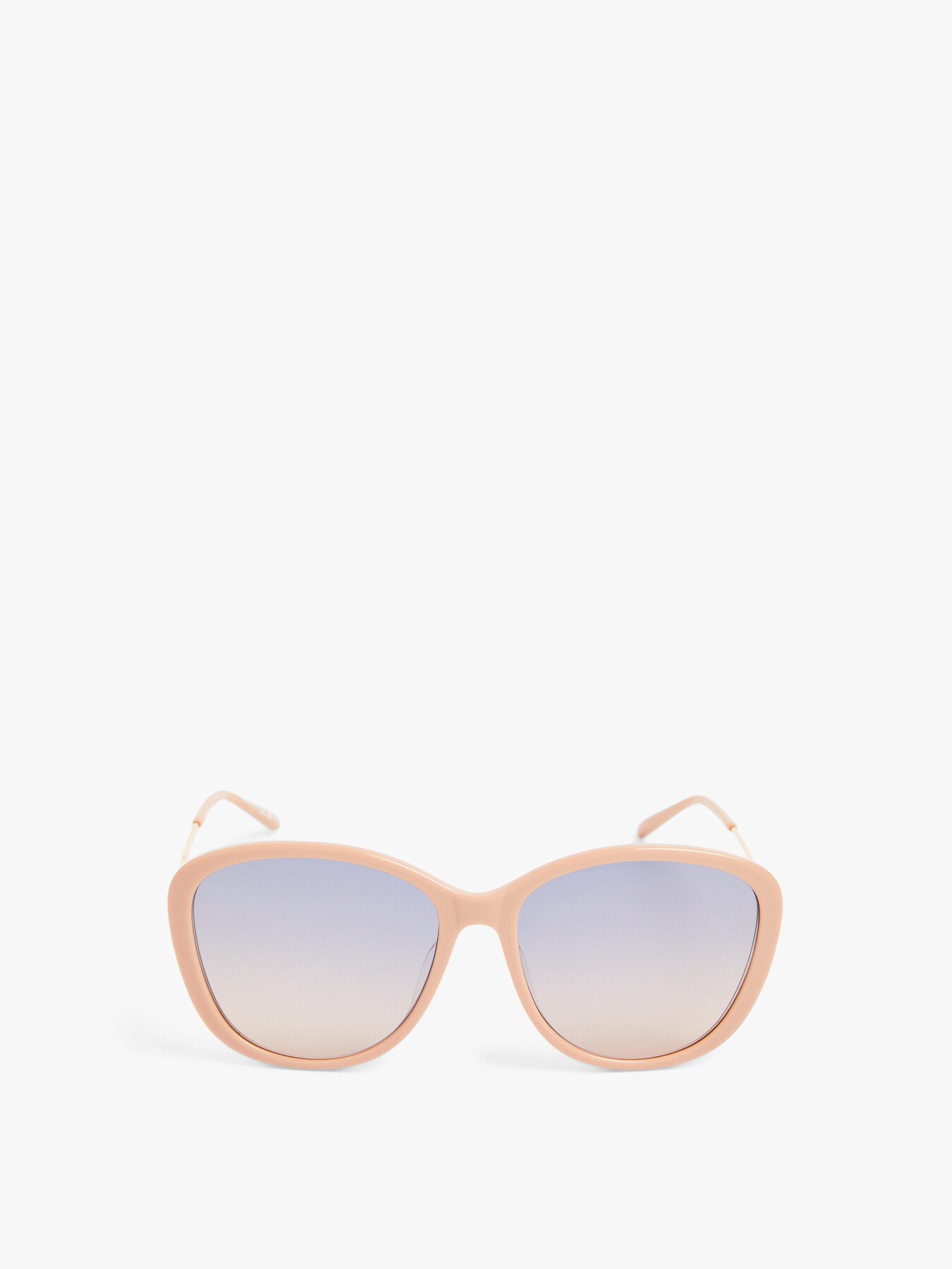 Cat Eye Acetate and Metal Sunglasses